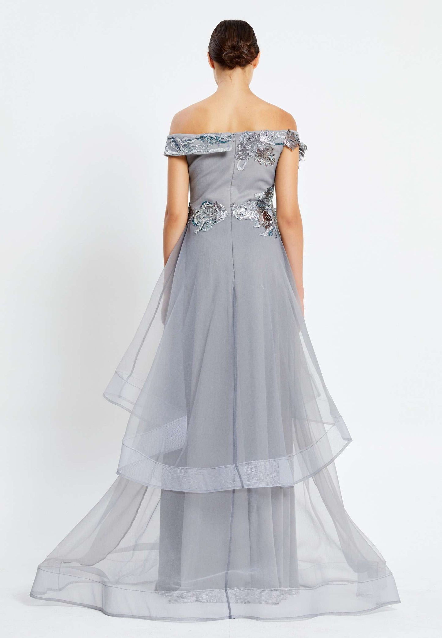 Off Shoulder Maxi Tulle Gown Regular Prom Dress Unit Price: $40
