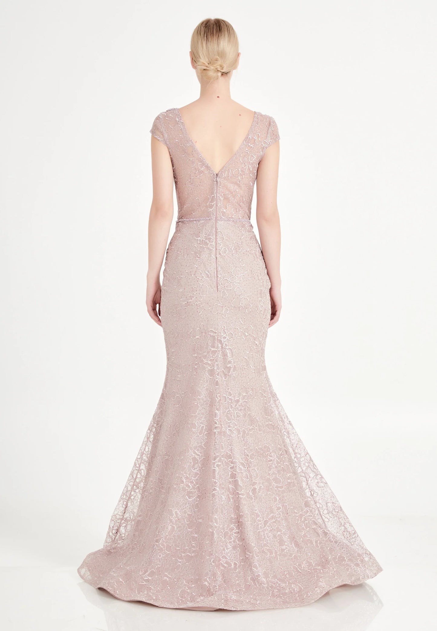 Short Sleeve Maxi Tulle Mermaid Regular Prom Dress Unit Price: $40