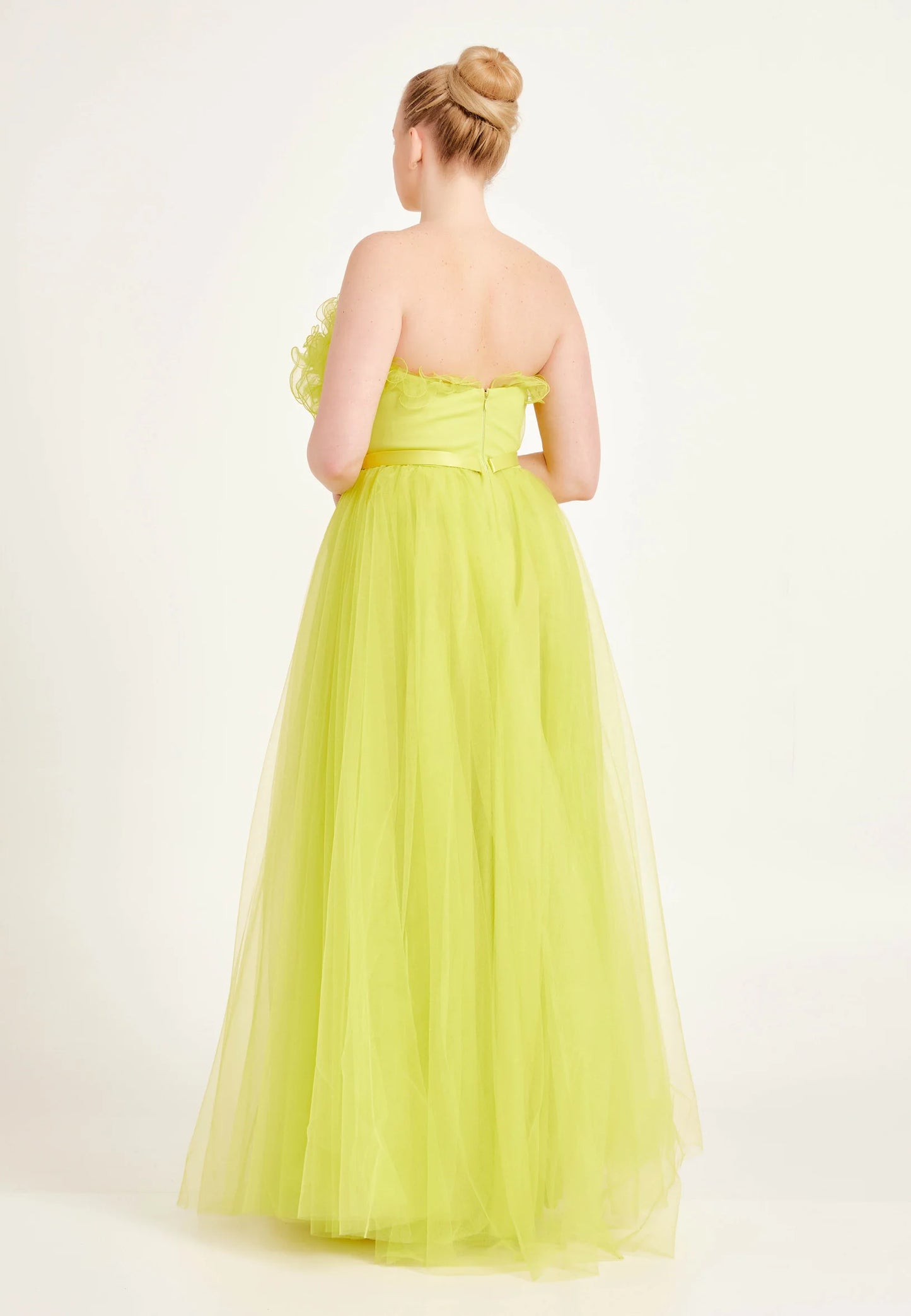 Strapless Maxi Tulle A - Line Regular Prom Dress Unit Price: $40