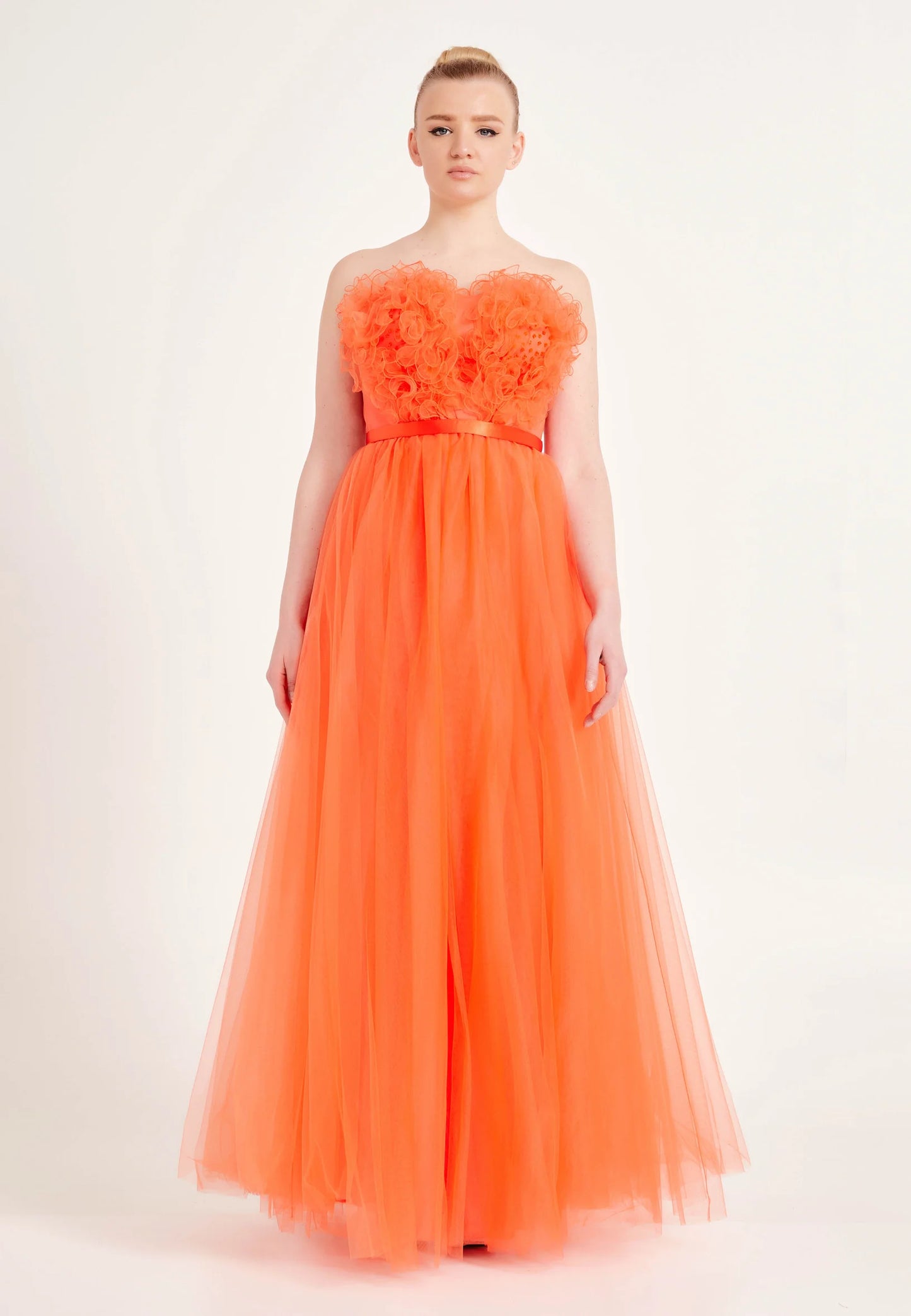 Strapless Maxi Tulle A - Line Regular Prom Dress Unit Price: $40