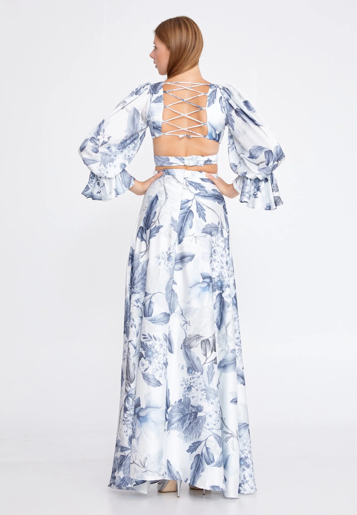 Long Sleeve Maxi Satin Column Regular Wedding Guest Dress Unit Price: $37