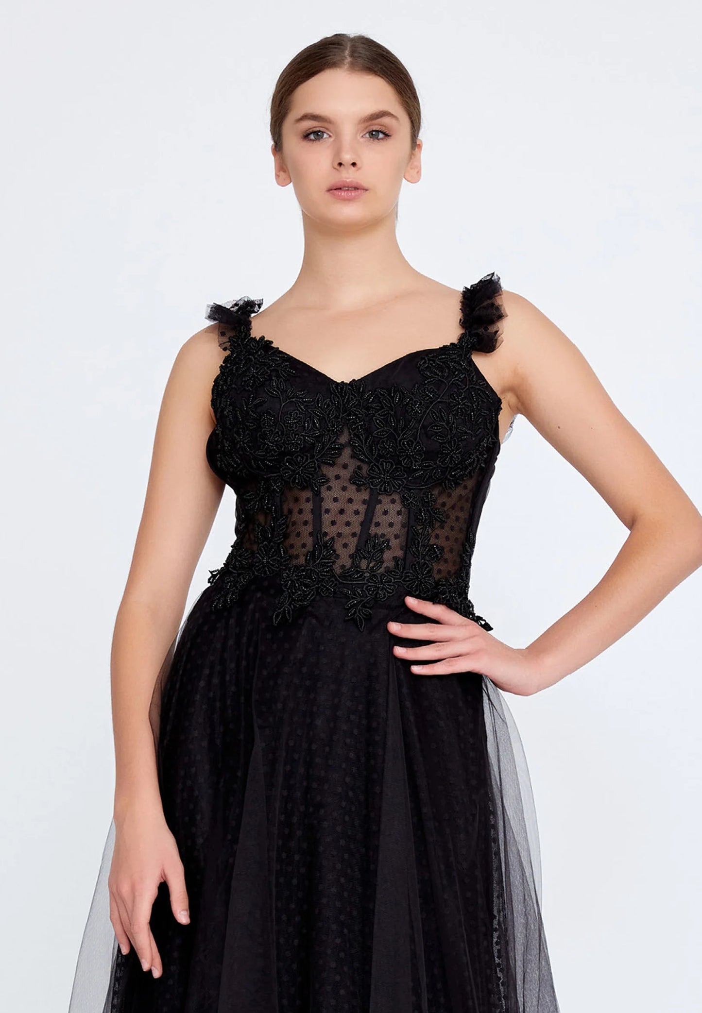 Sleeveless Maxi Tulle A - Line Regular Prom Dress Unit Price: $40