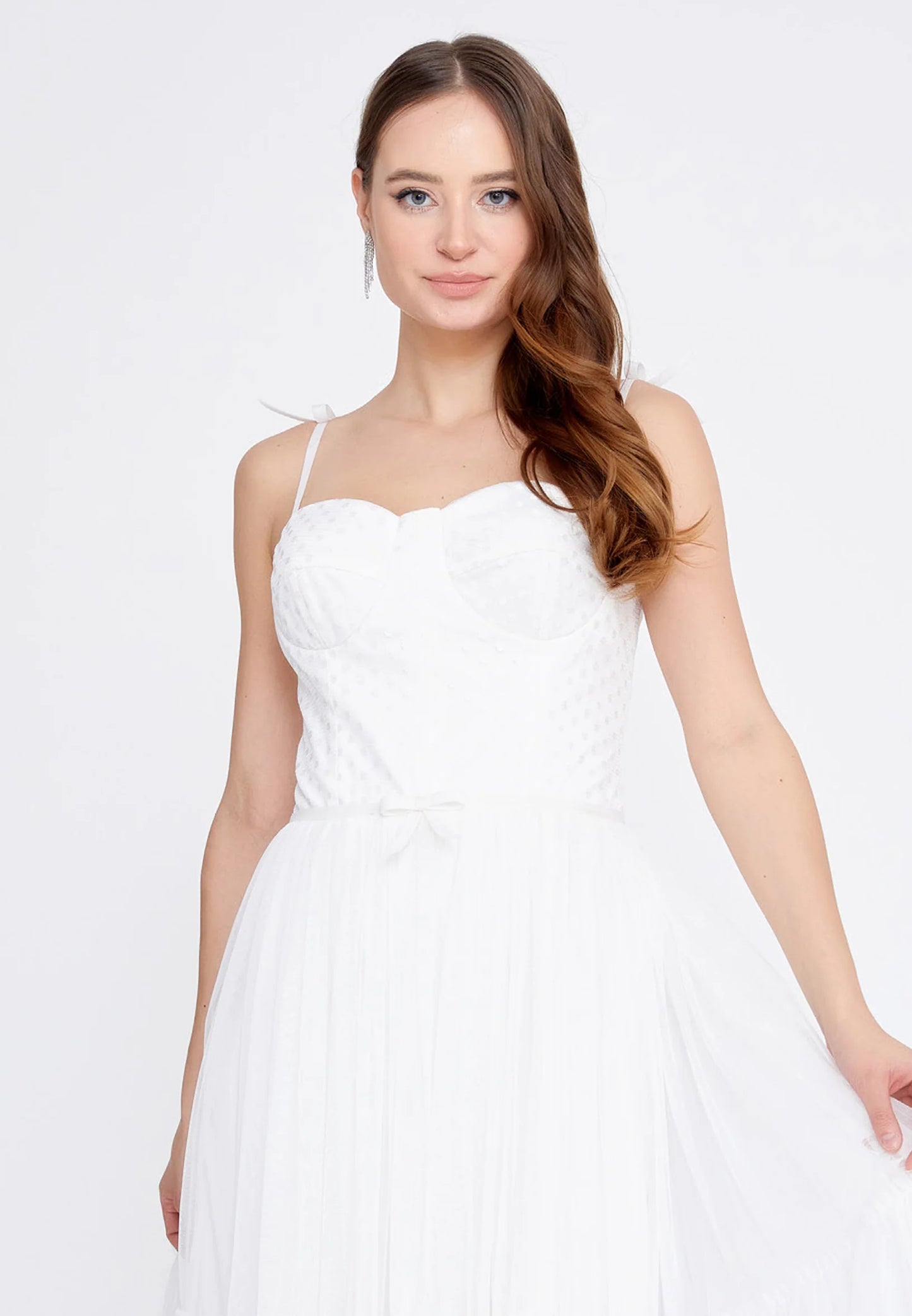 Sleeveless Midi Tulle Column Regular Wedding Guest Dress Unit Price: $43