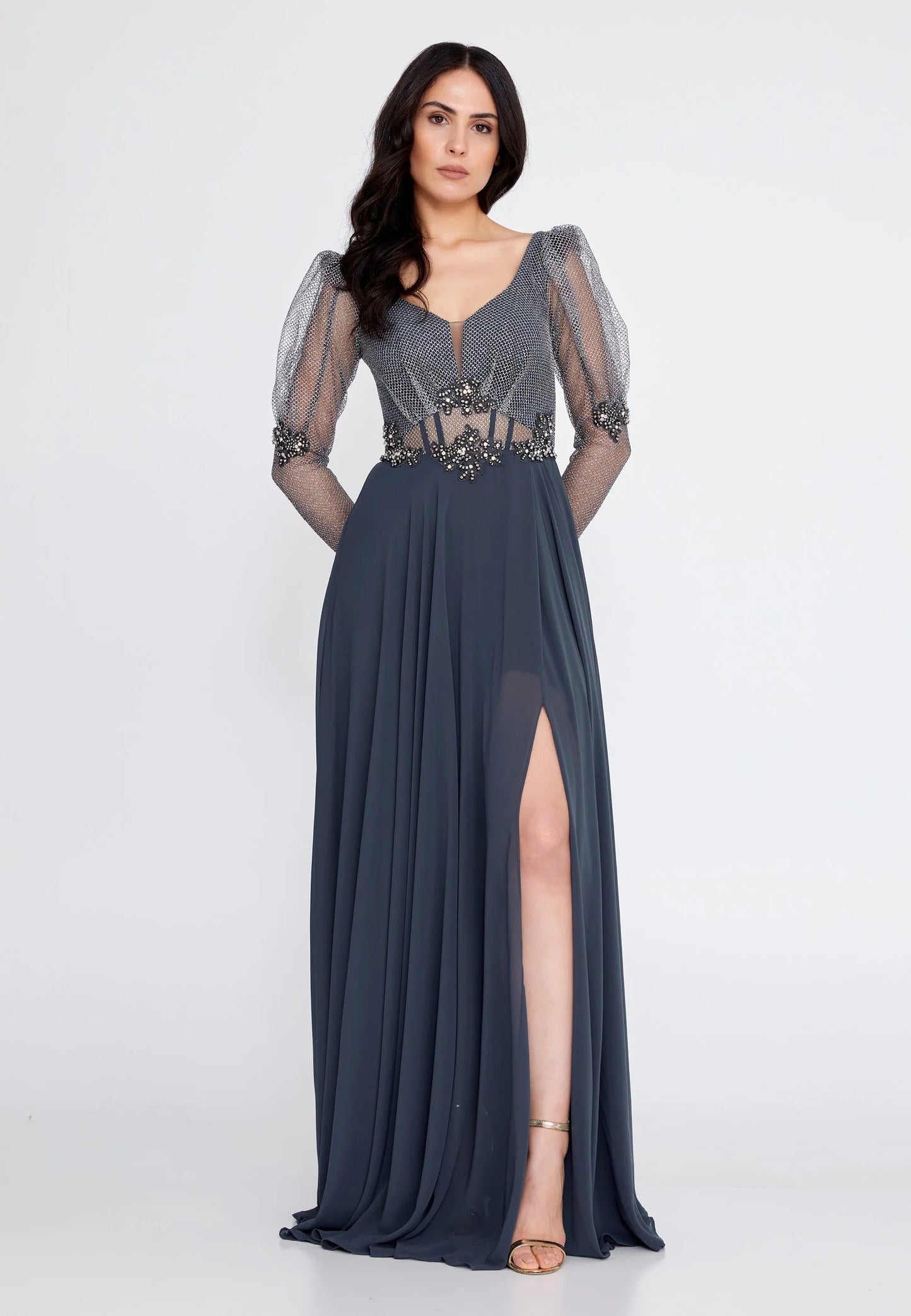 Long Sleeve Maxi Chiffon A - Line Regular Wedding Guest Dress Unit Price: $52