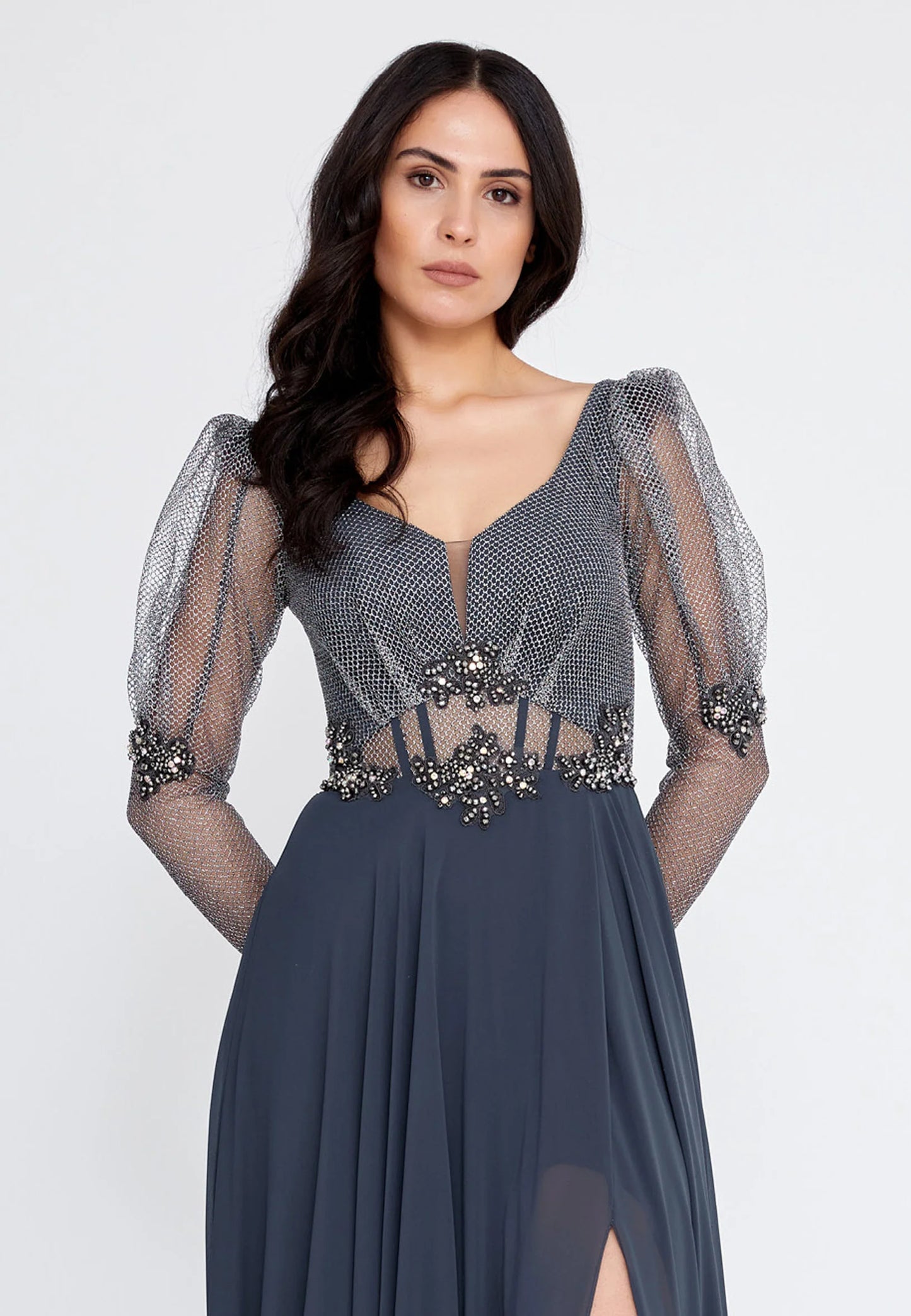 Long Sleeve Maxi Chiffon A - Line Regular Wedding Guest Dress Unit Price: $52