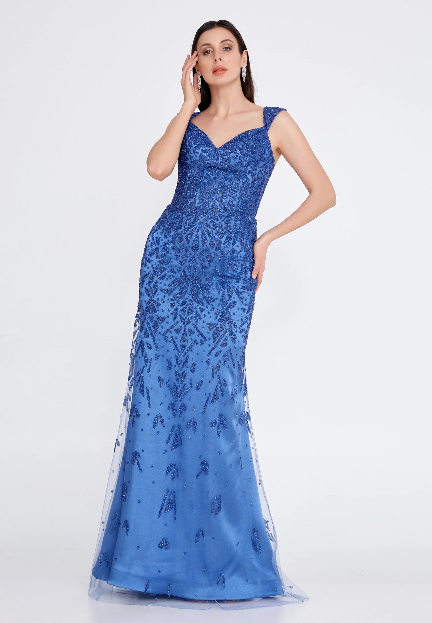 Sleeveless Maxi Tulle Mermaid Regular Wedding Guest Dress Unit Price: $135
