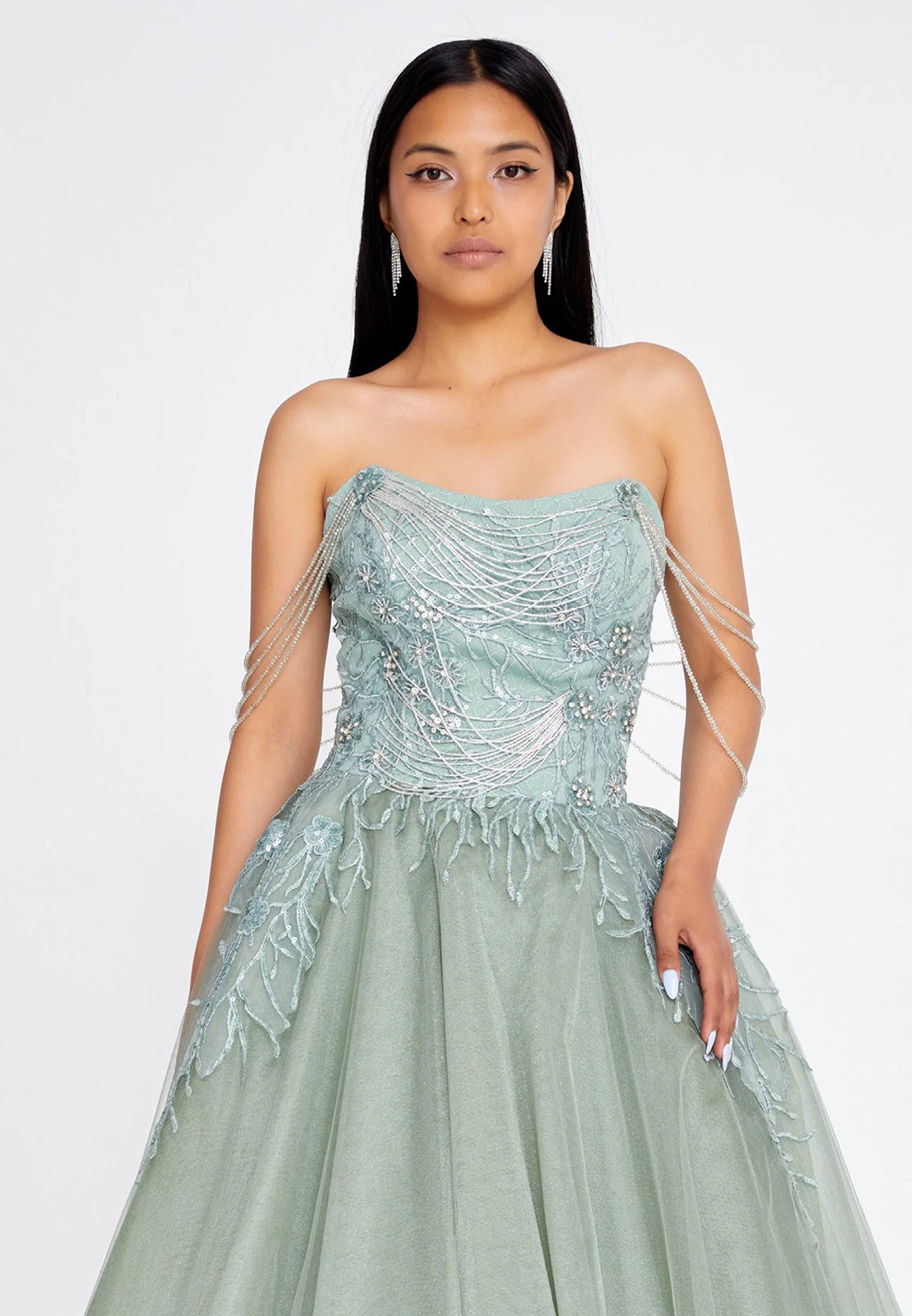 Off Shoulder Maxi Tulle A - Line Regular Prom Dress Unit Price: $118