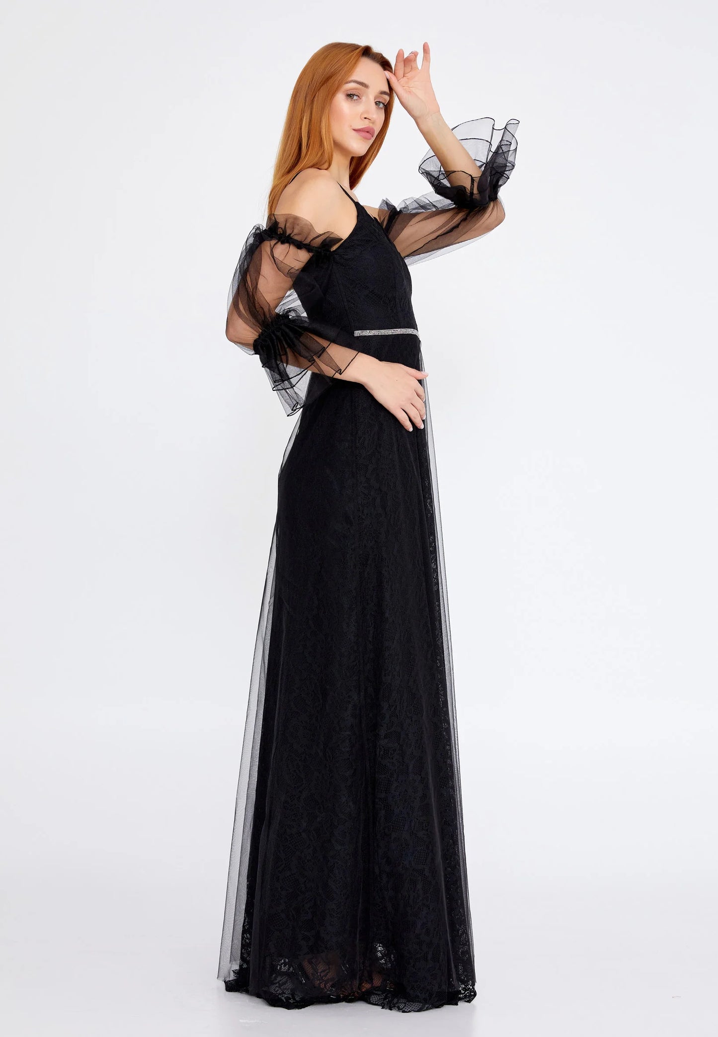 Off Shoulder Maxi Tulle Column Regular Wedding Guest Dress Unit Price: $19