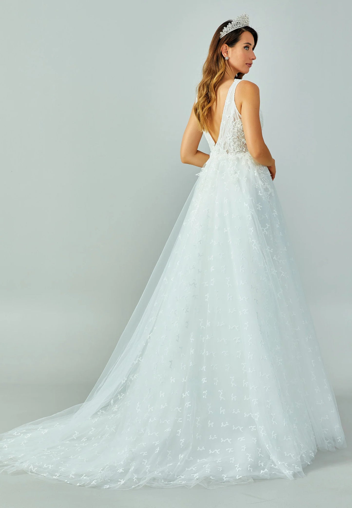 Sleeveless Maxi Tulle Regular Wedding Dress Unit Price: $250