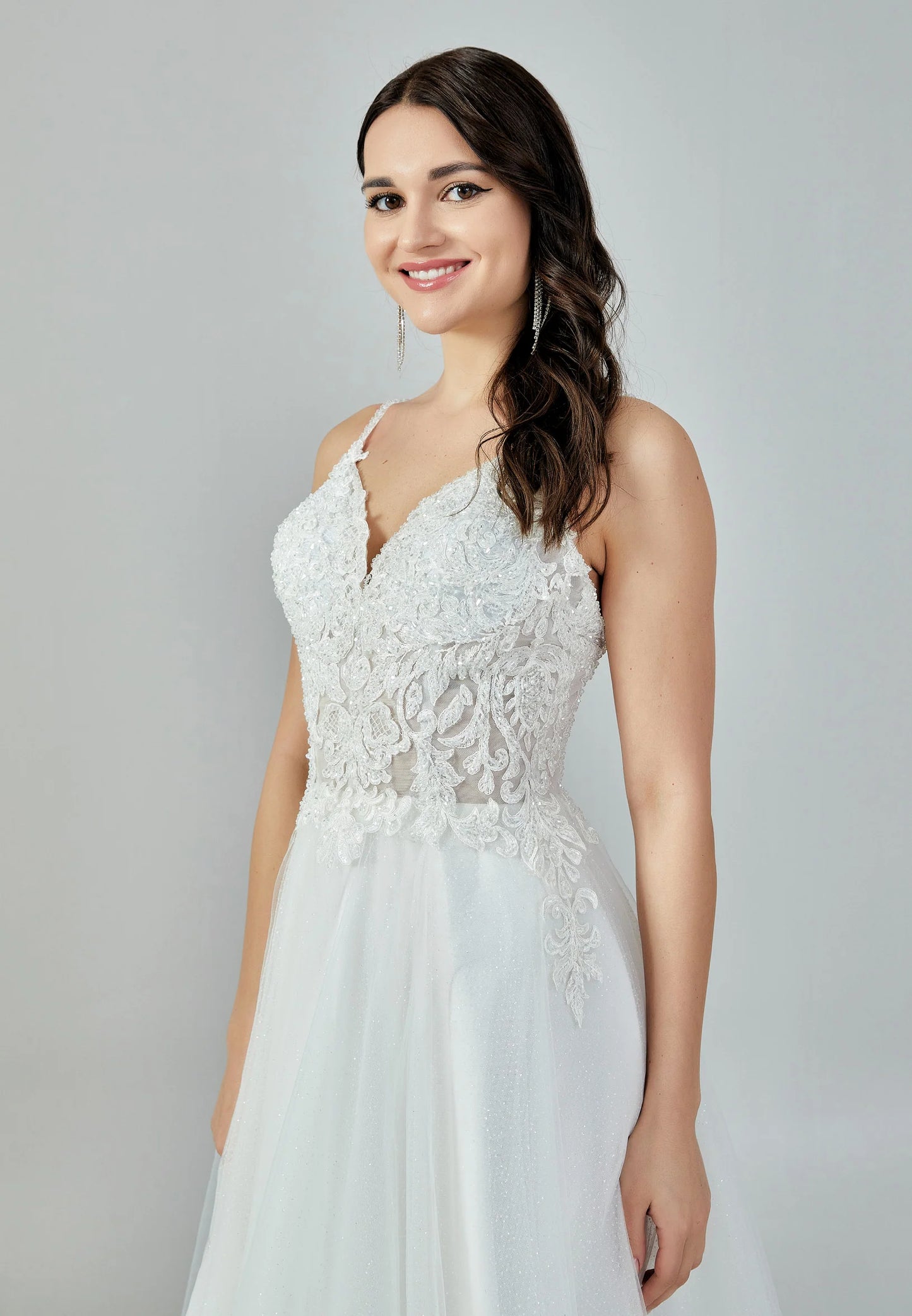 Sleeveless Maxi Tulle Regular Wedding Dress Unit Price: $200