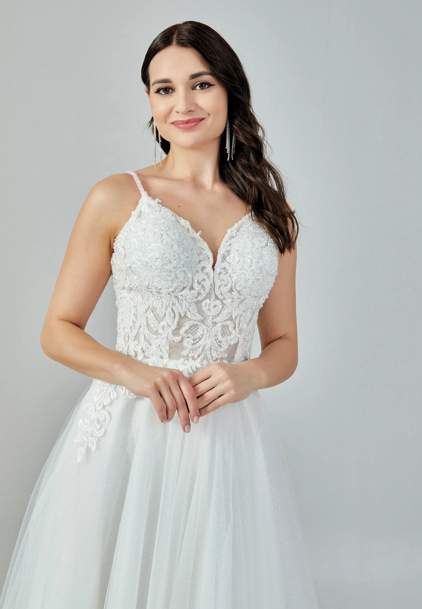 Sleeveless Maxi Tulle Regular Wedding Dress Unit Price: $200