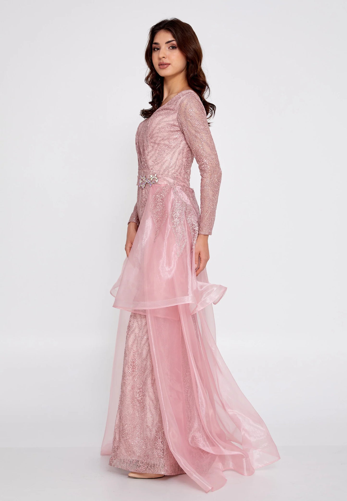 Long Sleeve Maxi Lace Mermaid Regular Wedding Guest Dress Unit Price: $52