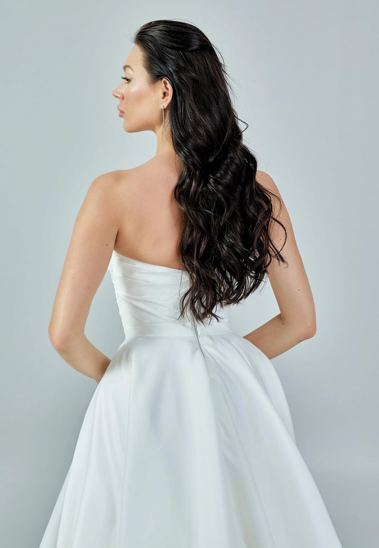 Strapless Maxi Satin Regular Wedding Dress Unit Price: $500