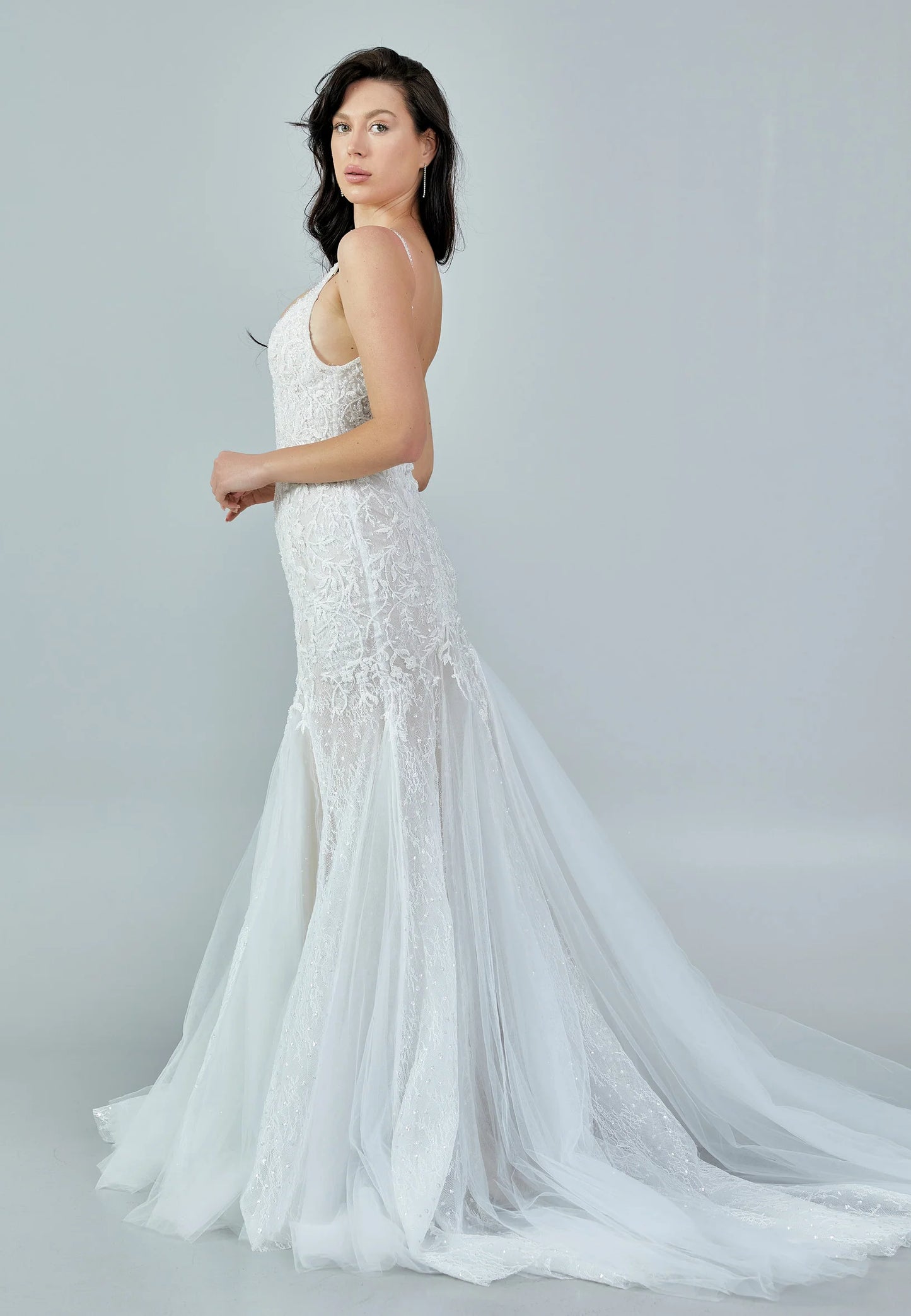 Sleeveless Maxi Tulle Regular Wedding Dress Unit Price: $490