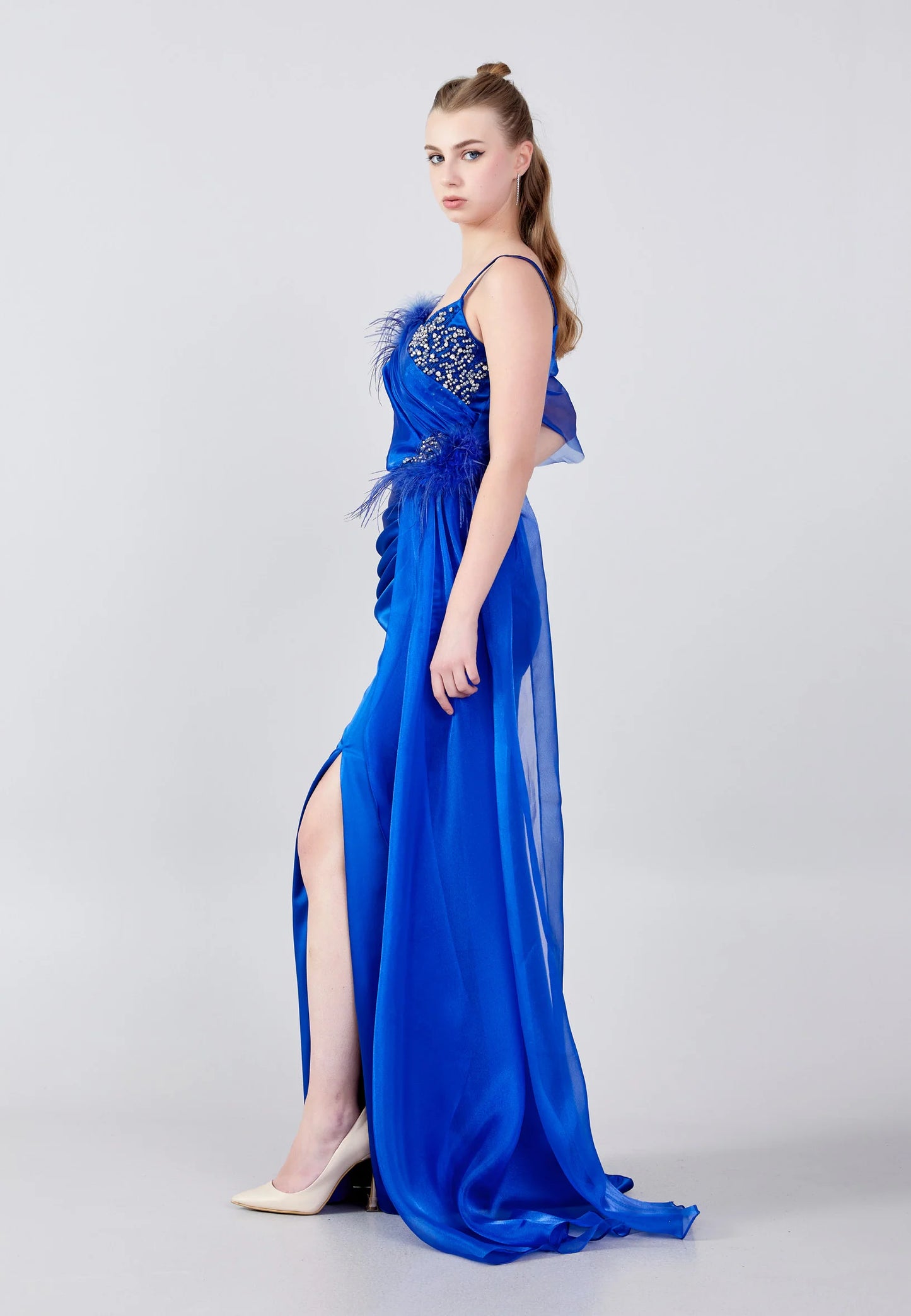 Sleeveless Maxi Satin Mermaid Regular Wedding Guest Dress Unit Price: $66