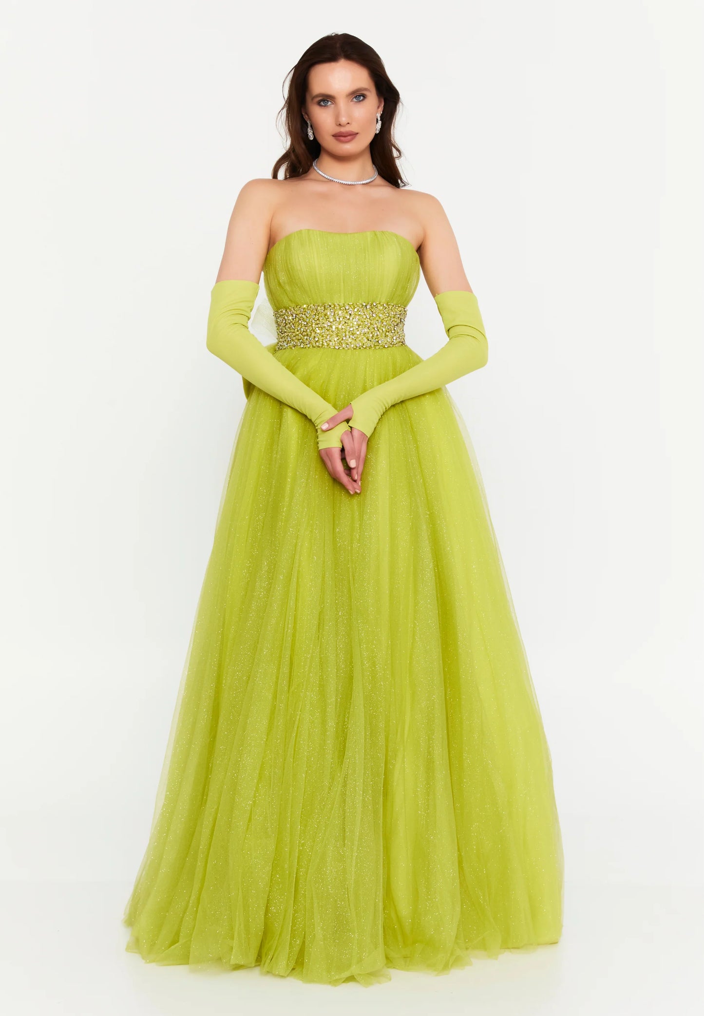 Off Shoulder Maxi Tulle A - Line Regular Prom Dress Unit Price: $95
