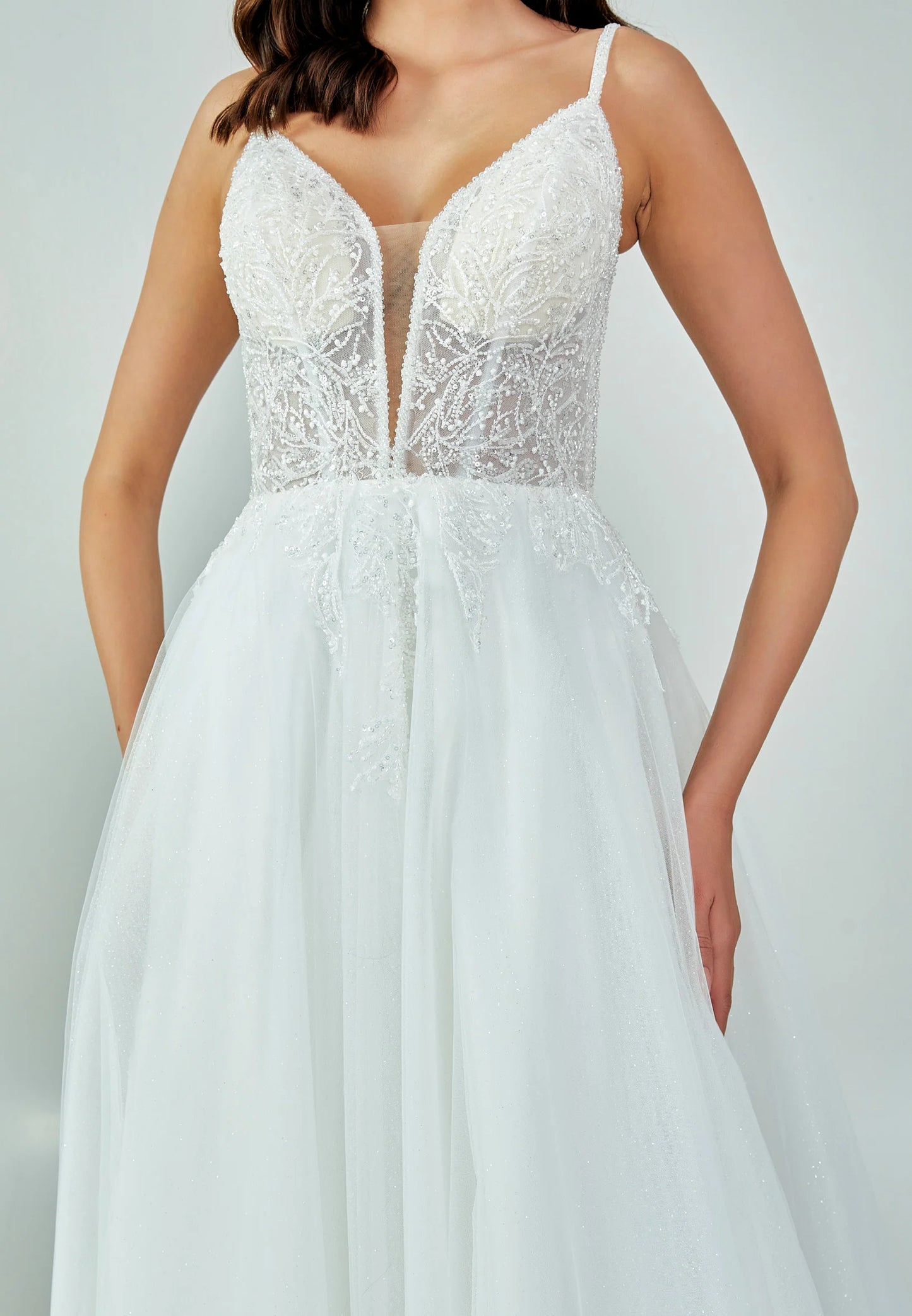 Sleeveless Maxi Tulle Regular Wedding Dress Unit Price: $200