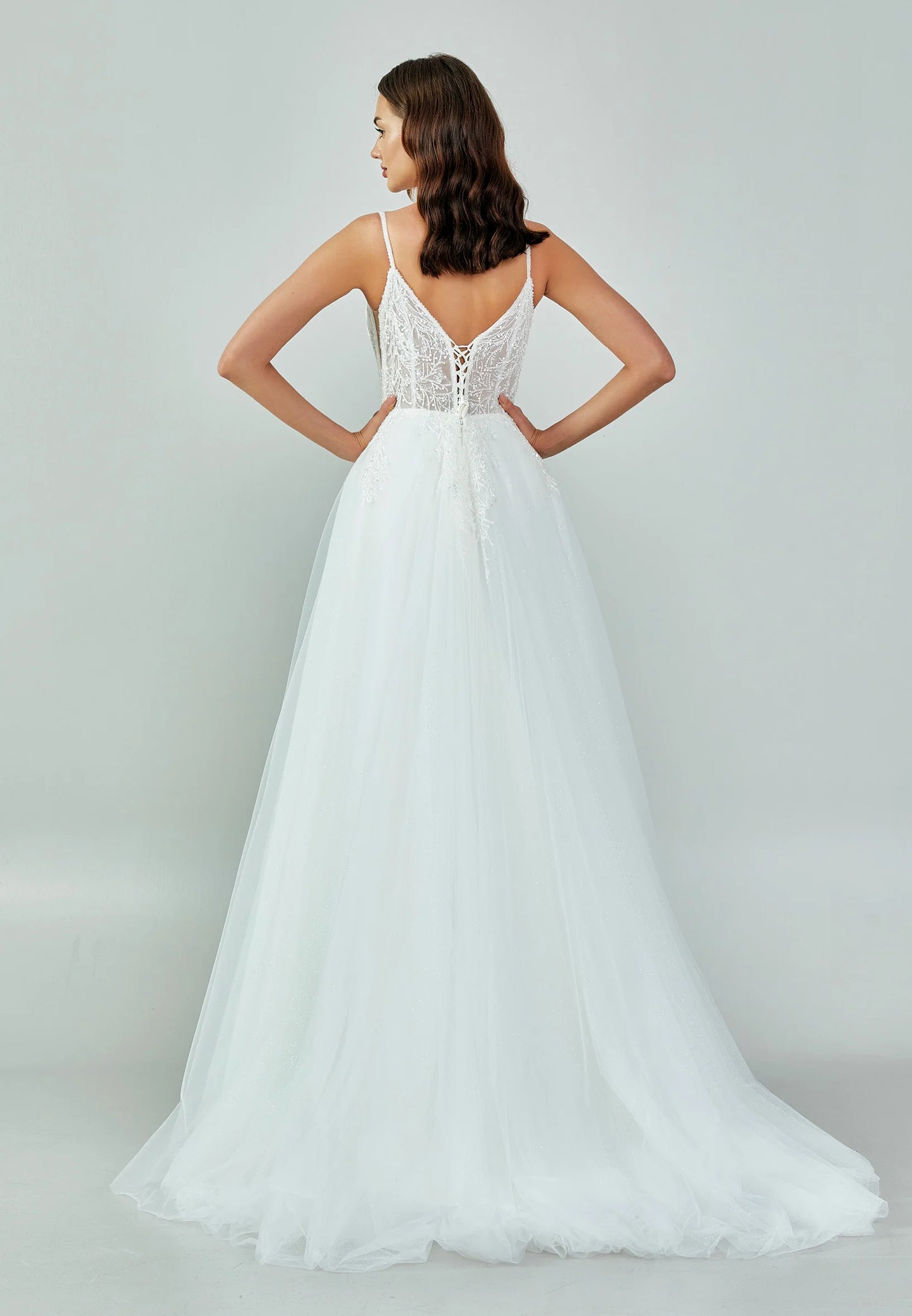 Sleeveless Maxi Tulle Regular Wedding Dress Unit Price: $200