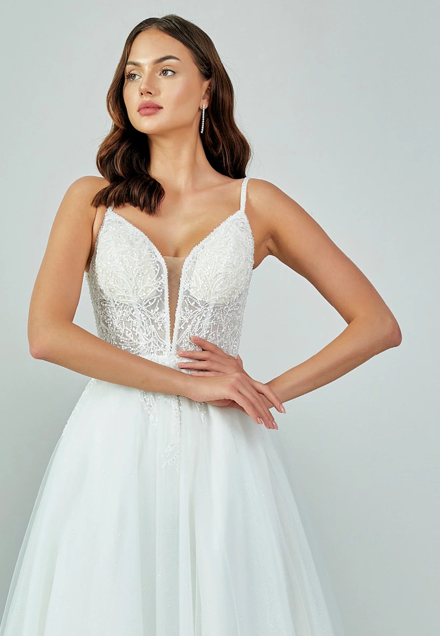 Sleeveless Maxi Tulle Regular Wedding Dress Unit Price: $200