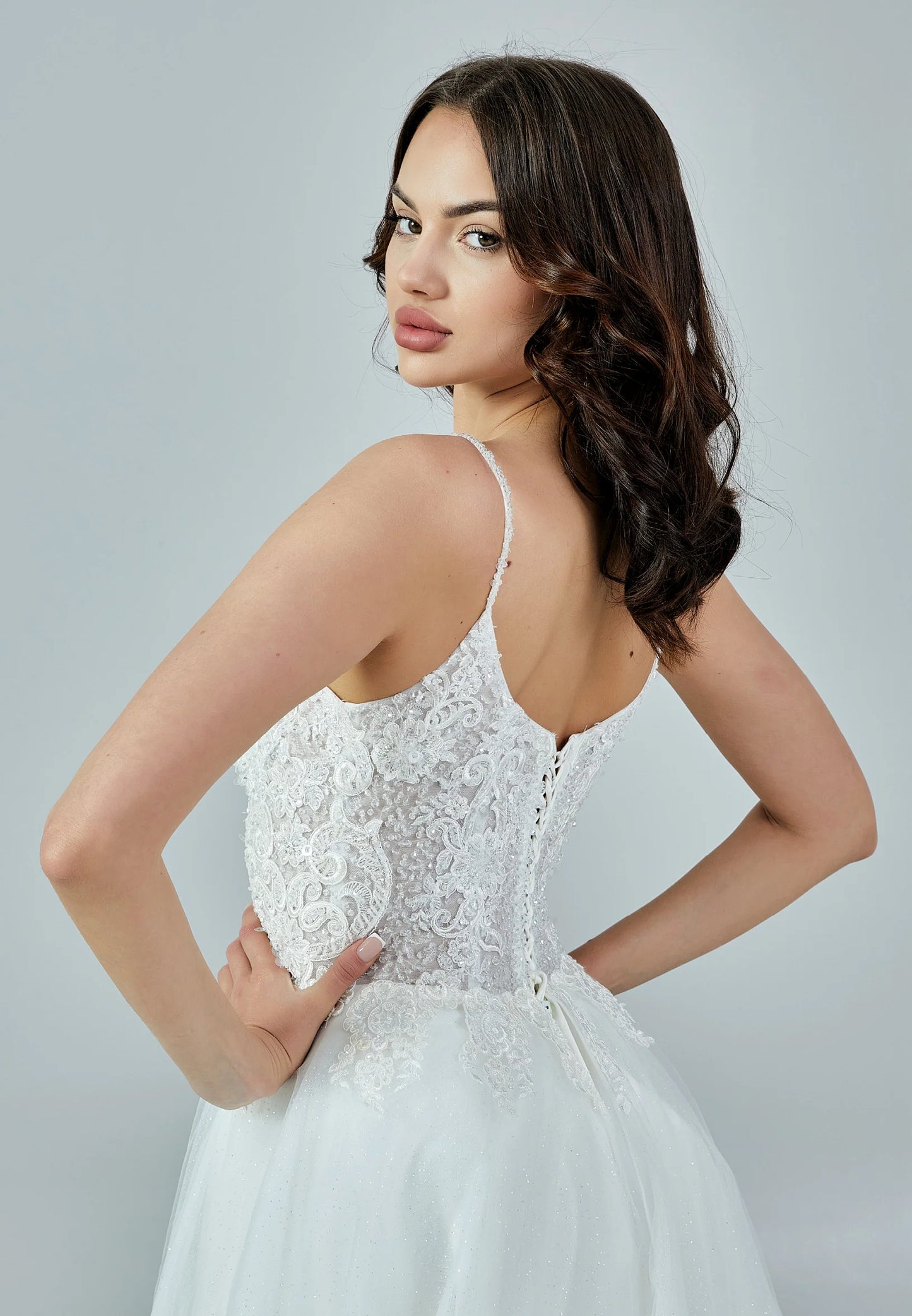 Sleeveless Maxi Tulle Regular Wedding Dress Unit Price: $195