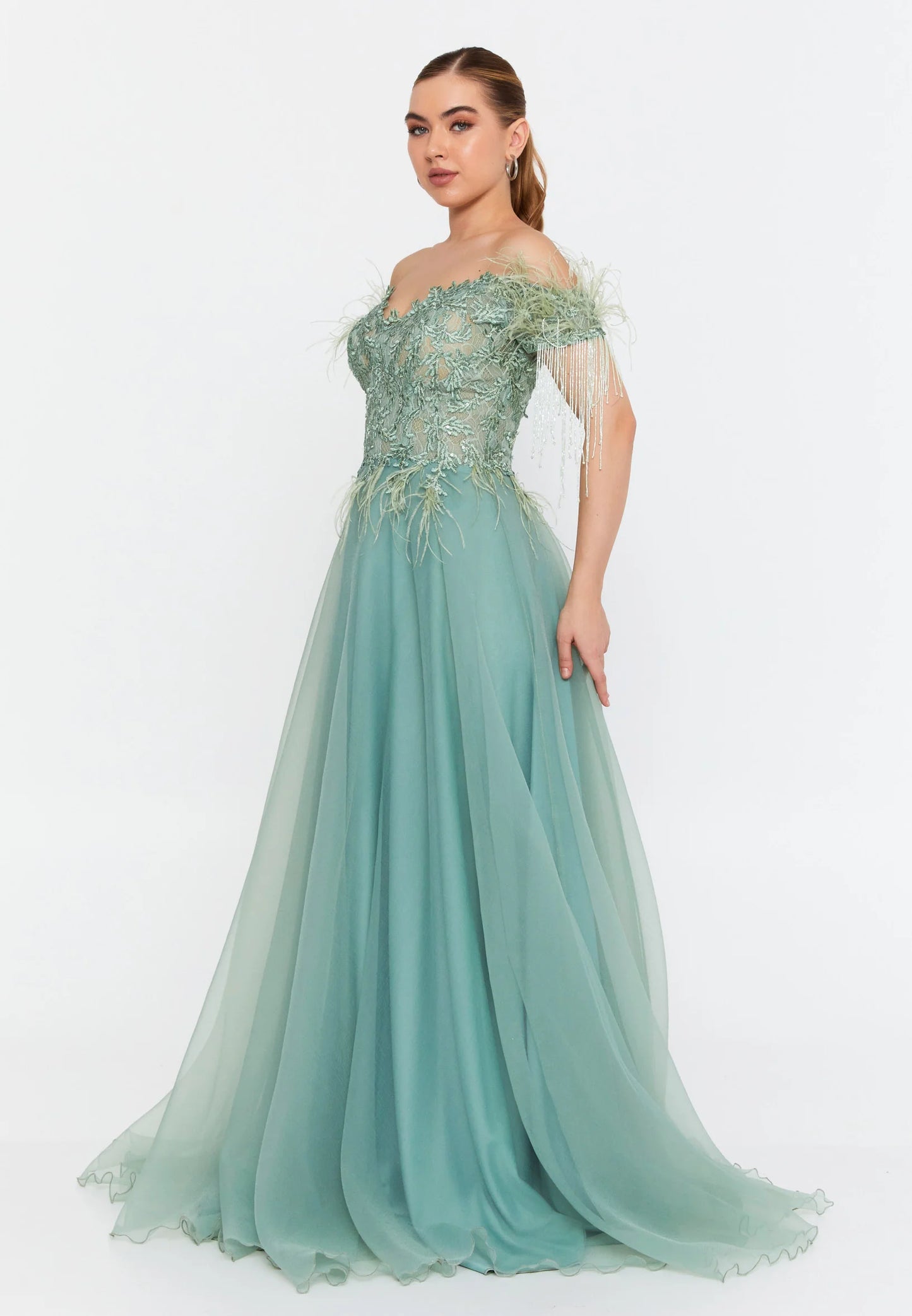 Sleeveless Maxi Tulle A - Line Regular Prom Dress Unit Price: $95