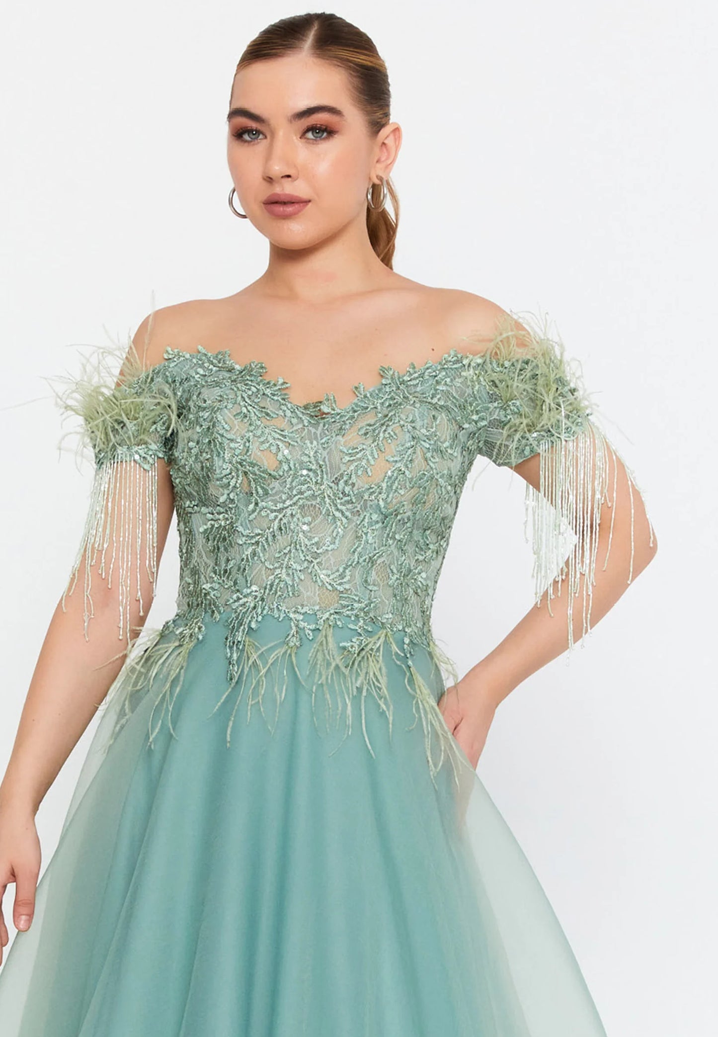 Sleeveless Maxi Tulle A - Line Regular Prom Dress Unit Price: $95