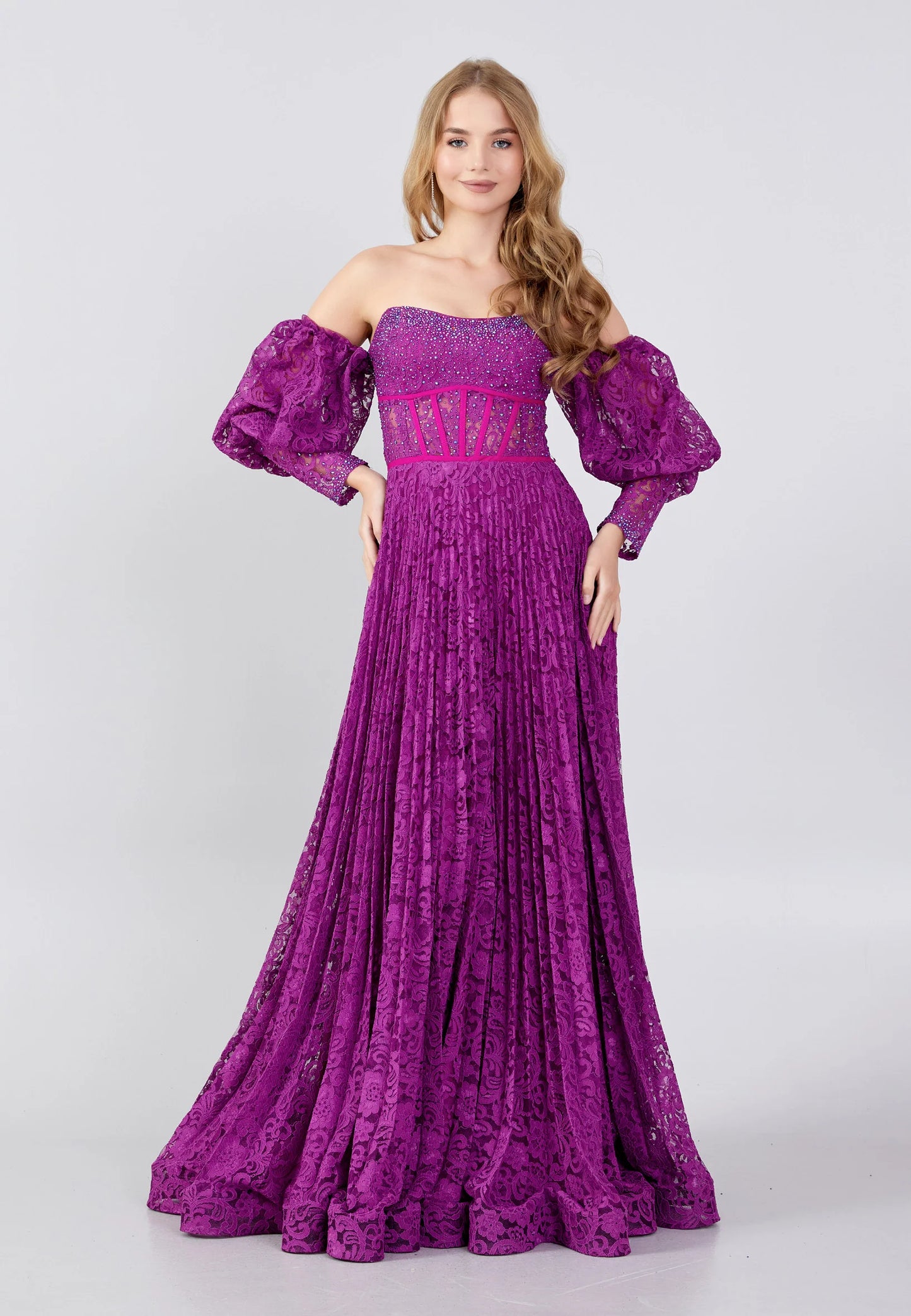 Off Shoulder Maxi Lace A - Line Regular Prom Dress Unit Price: $52