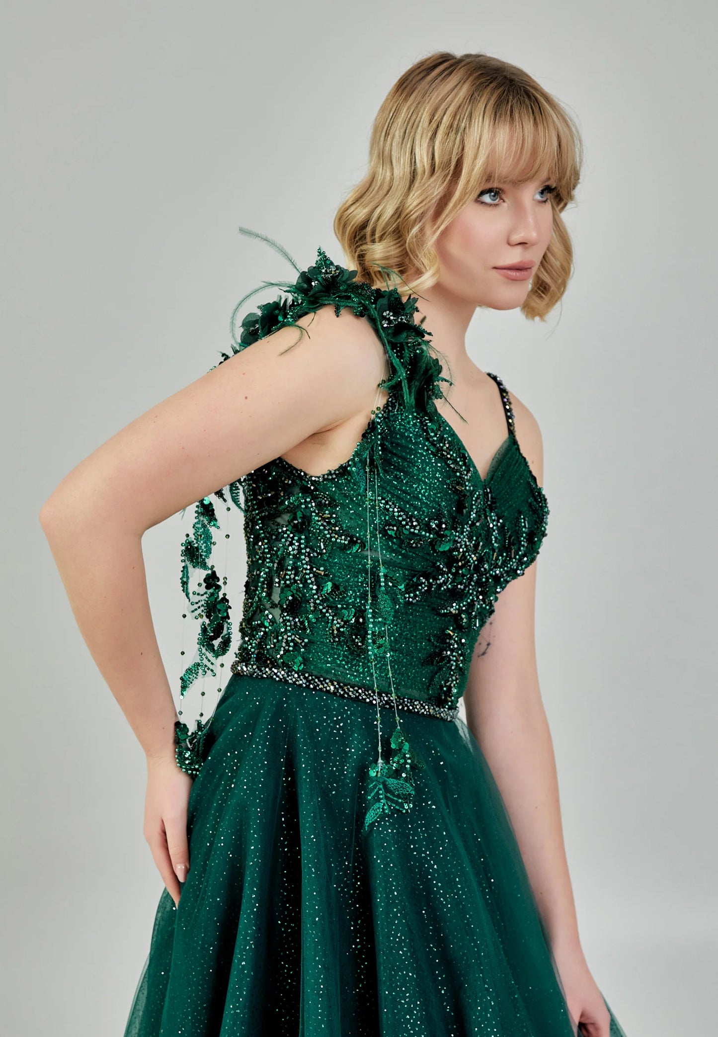 Sleeveless Maxi Tulle Regular Engagement Dress Unit Price: $210