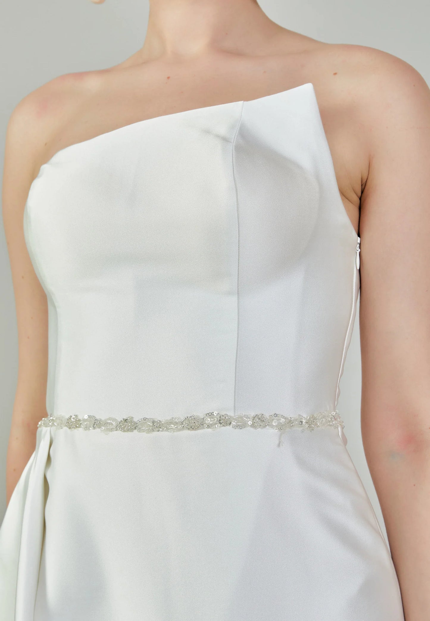 Strapless Maxi Satin Regular Wedding Dress Unit Price: $230
