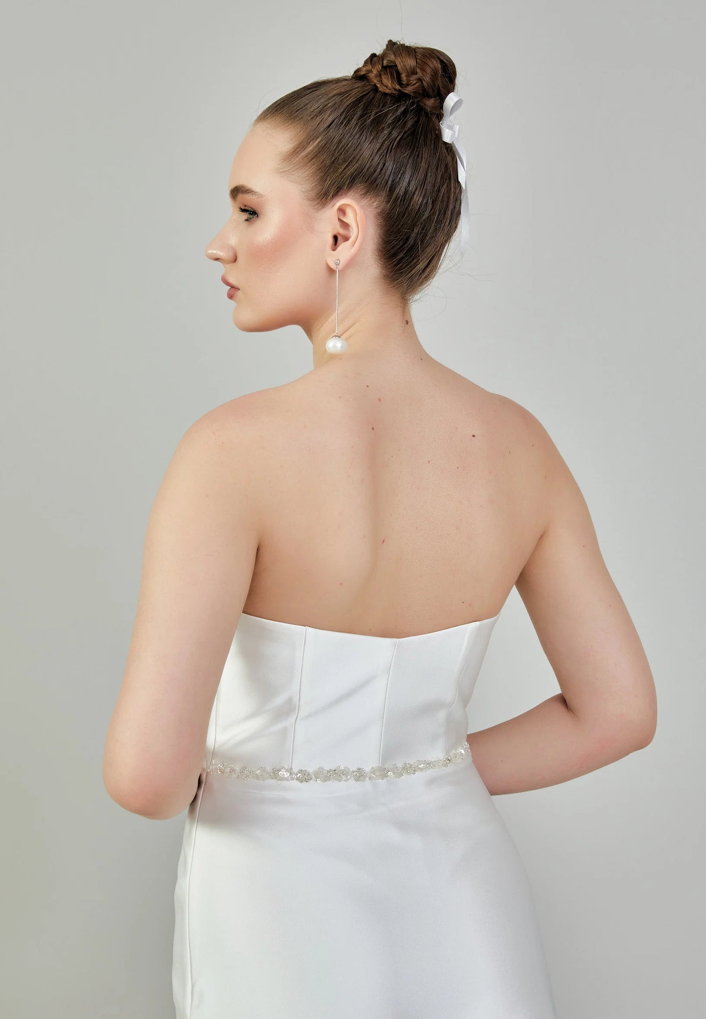 Strapless Maxi Satin Regular Wedding Dress Unit Price: $230