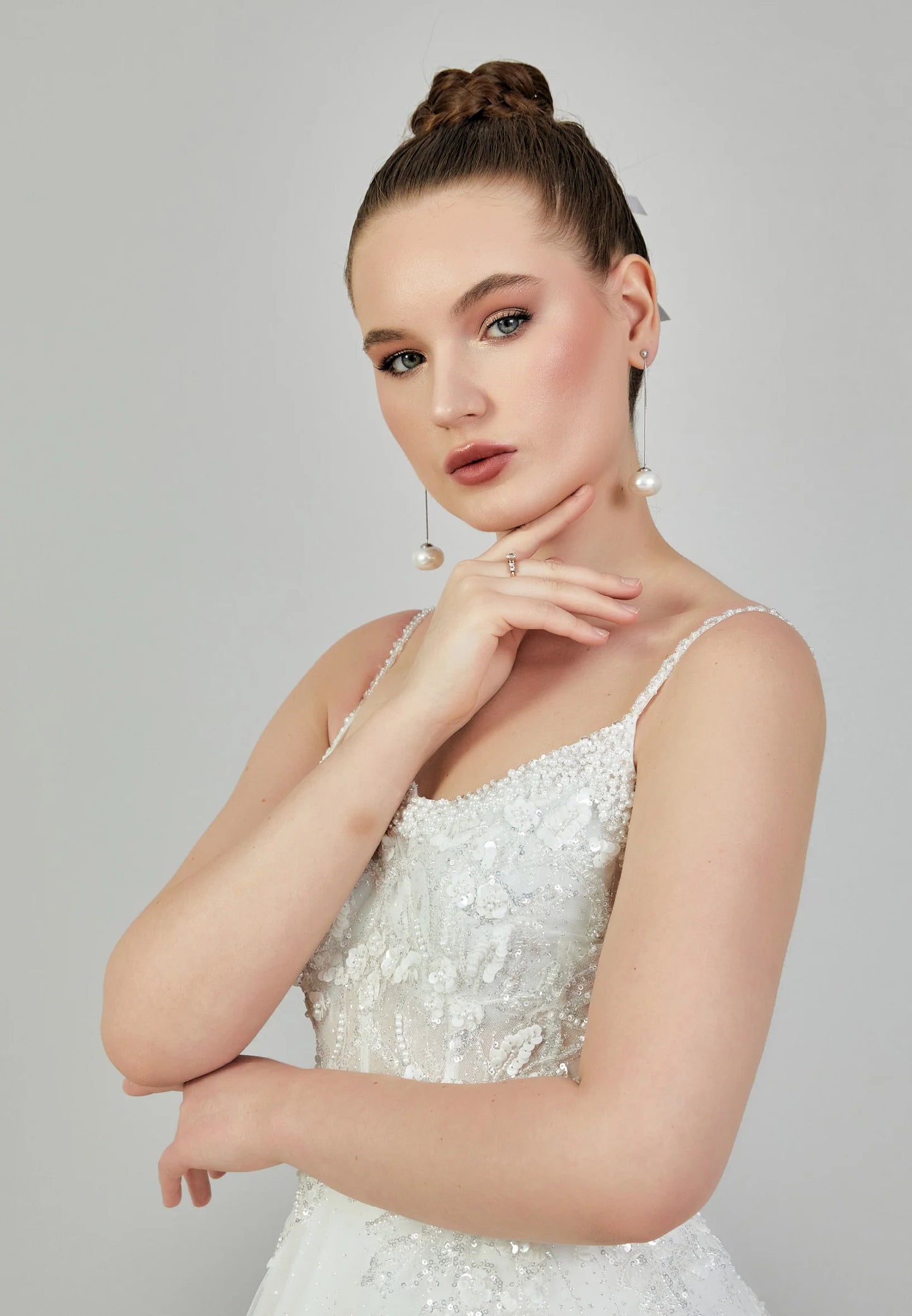 Sleeveless Maxi Tulle Regular Wedding Dress Unit Price: $430