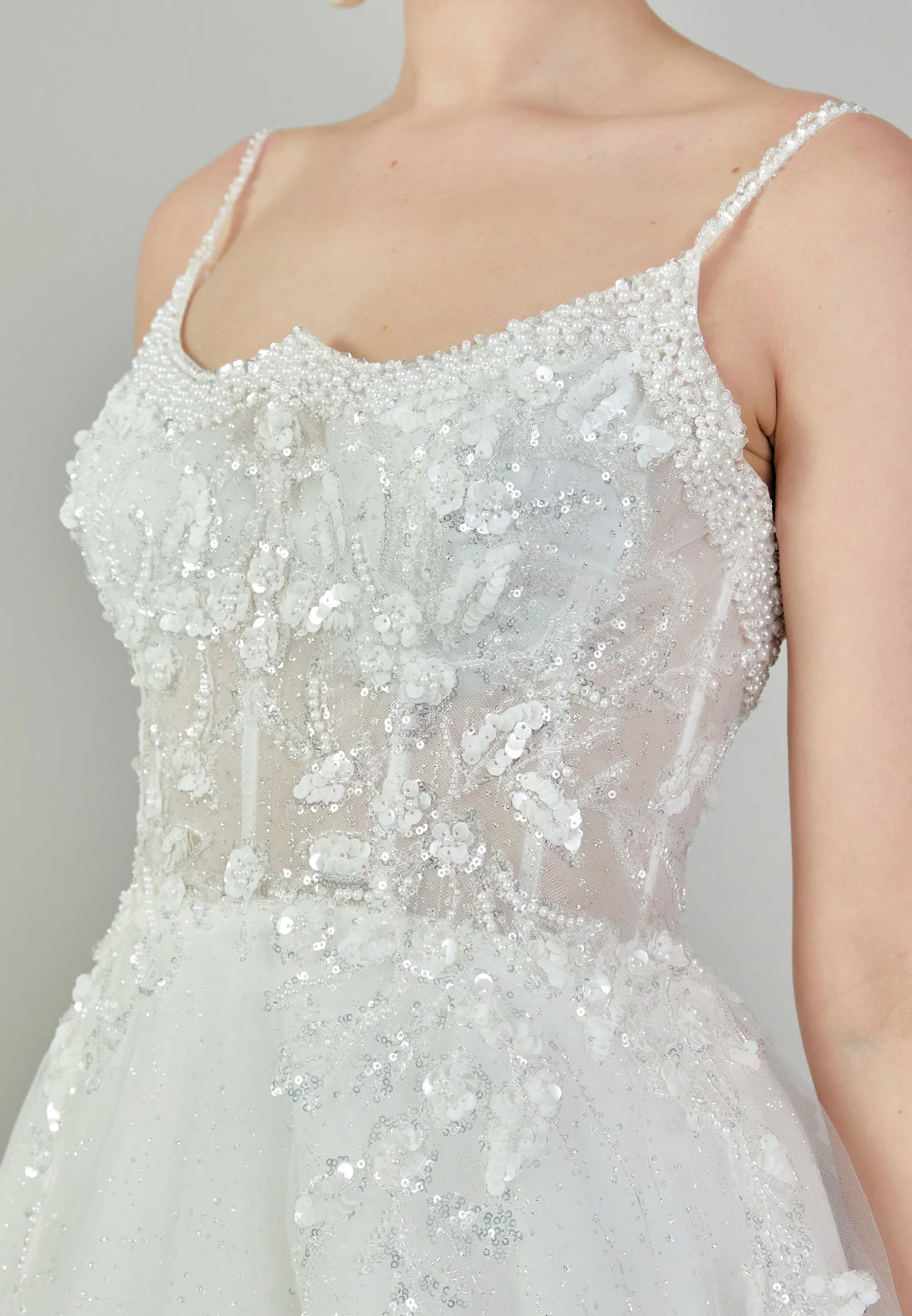 Sleeveless Maxi Tulle Regular Wedding Dress Unit Price: $430