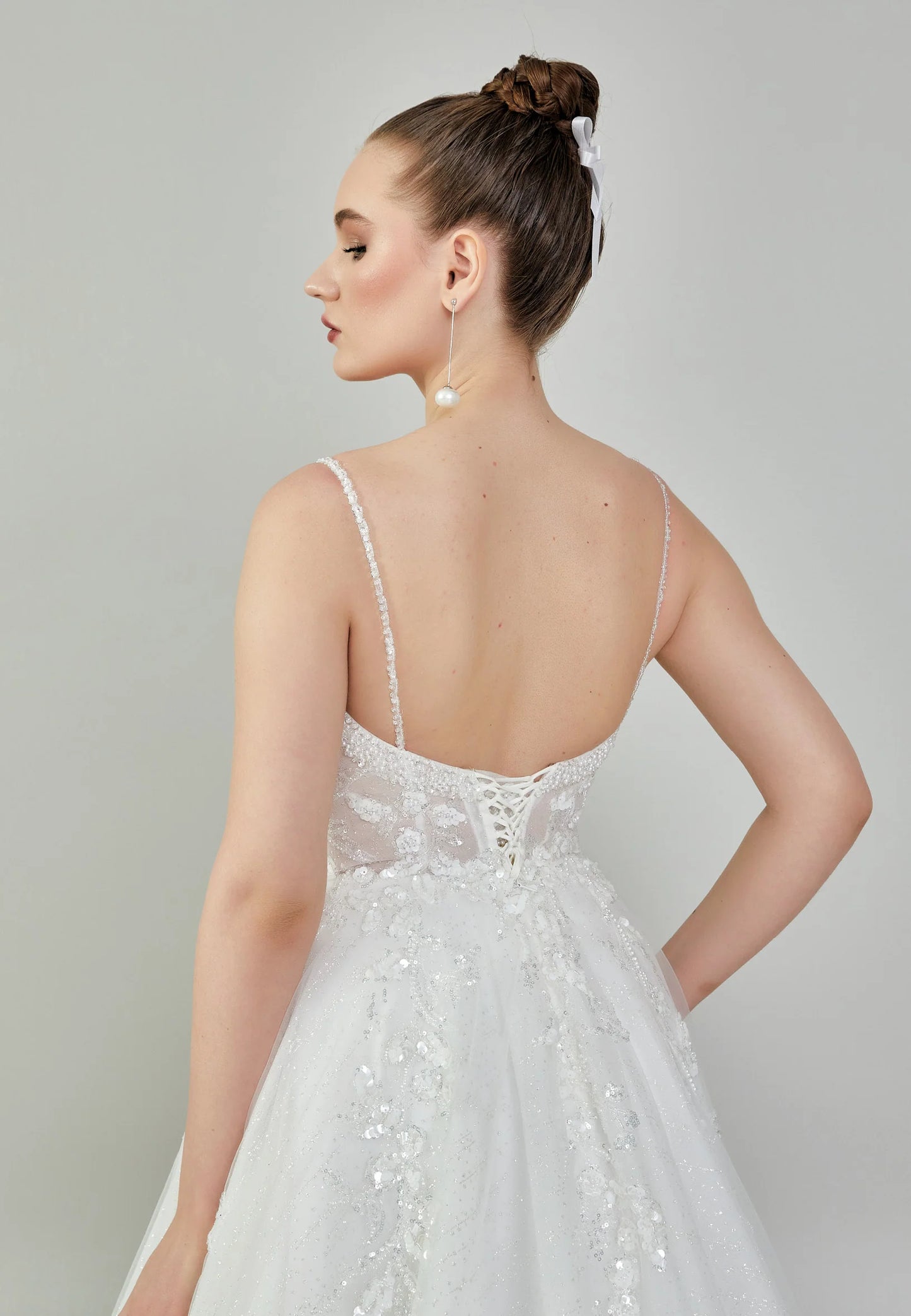 Sleeveless Maxi Tulle Regular Wedding Dress Unit Price: $430