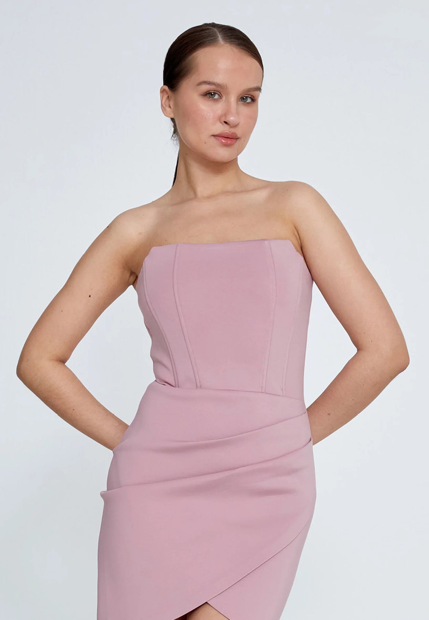 Strapless Mini Crepe Column Regular Evening Dress Unit Price: $38
