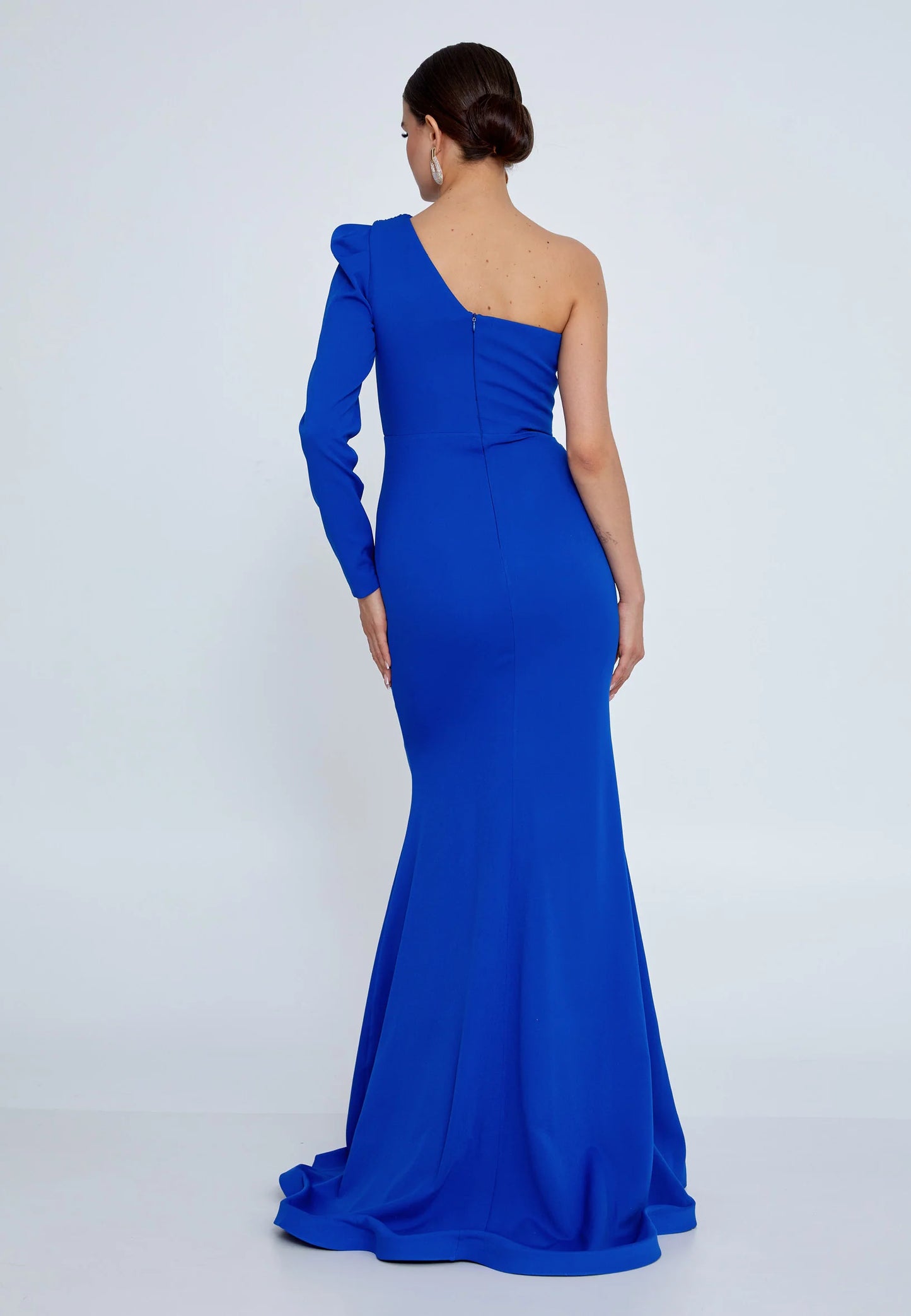 One Shoulder Maxi Viscose Mermaid Regular Wedding Guest Dress Unit Price: $62