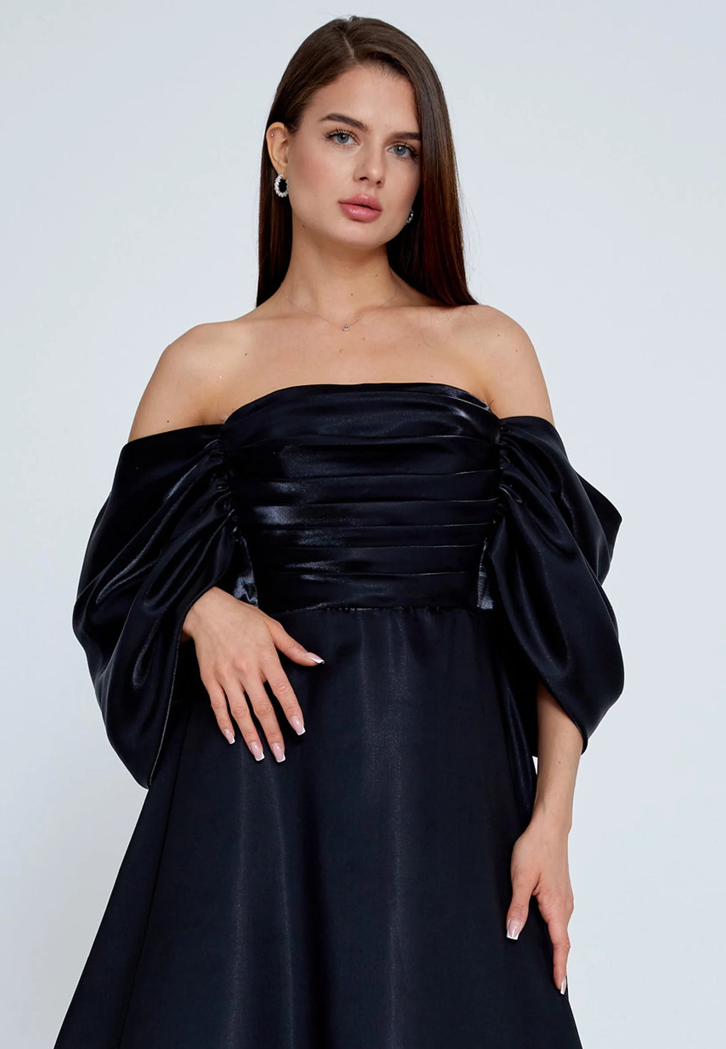 Off Shoulder Maxi Polyester Mermaid Regular Prom Dress Unit Price: $75