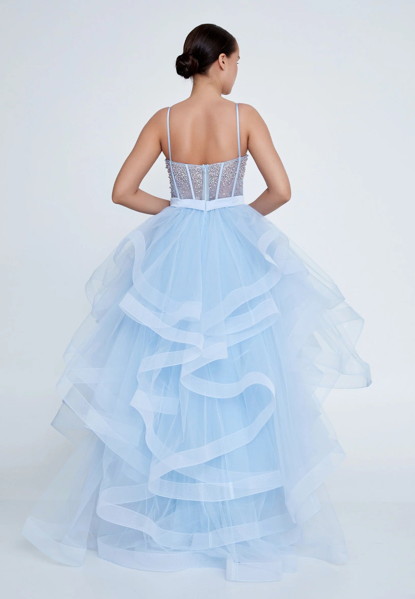 Sleeveless Maxi Tulle A - Line Regular Prom Dress Unit Price: $155