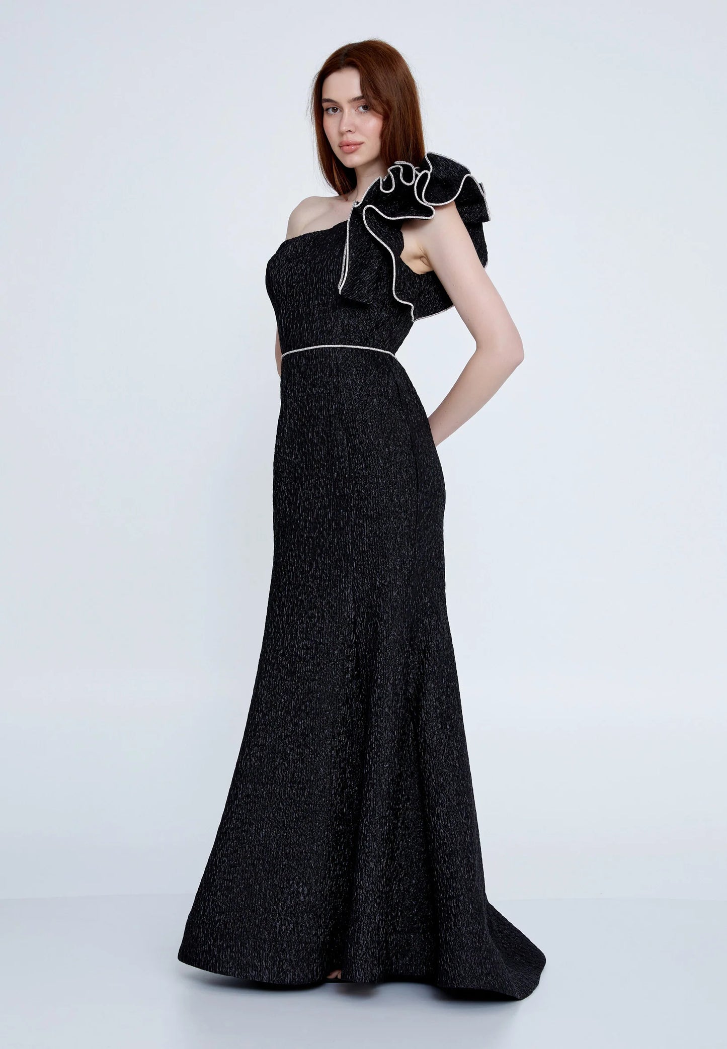 One Shoulder Maxi Polyester Mermaid Regular Wedding Guest Dress Unit Price: $52