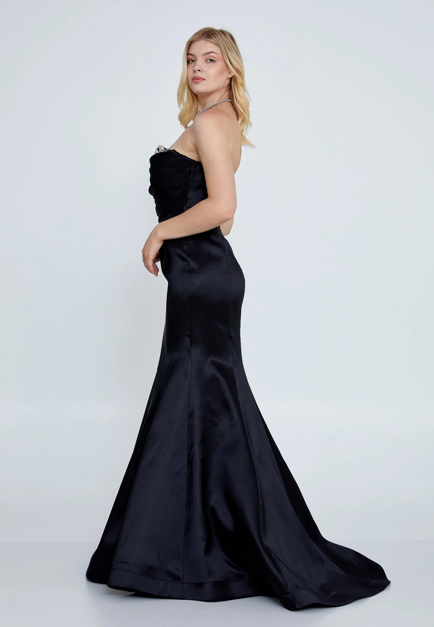 Strapless Maxi Polyester Fit & Flare Regular Wedding Guest Dress Unit Price: $75
