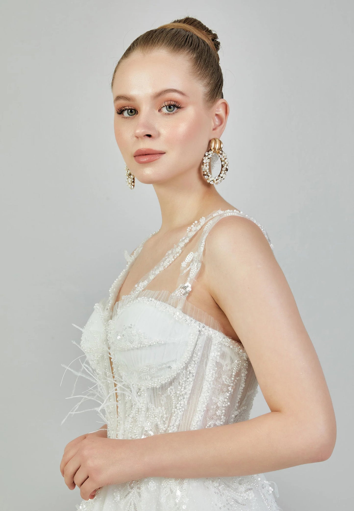 Sleeveless Maxi Tulle Regular Wedding Dress Unit Price: $215