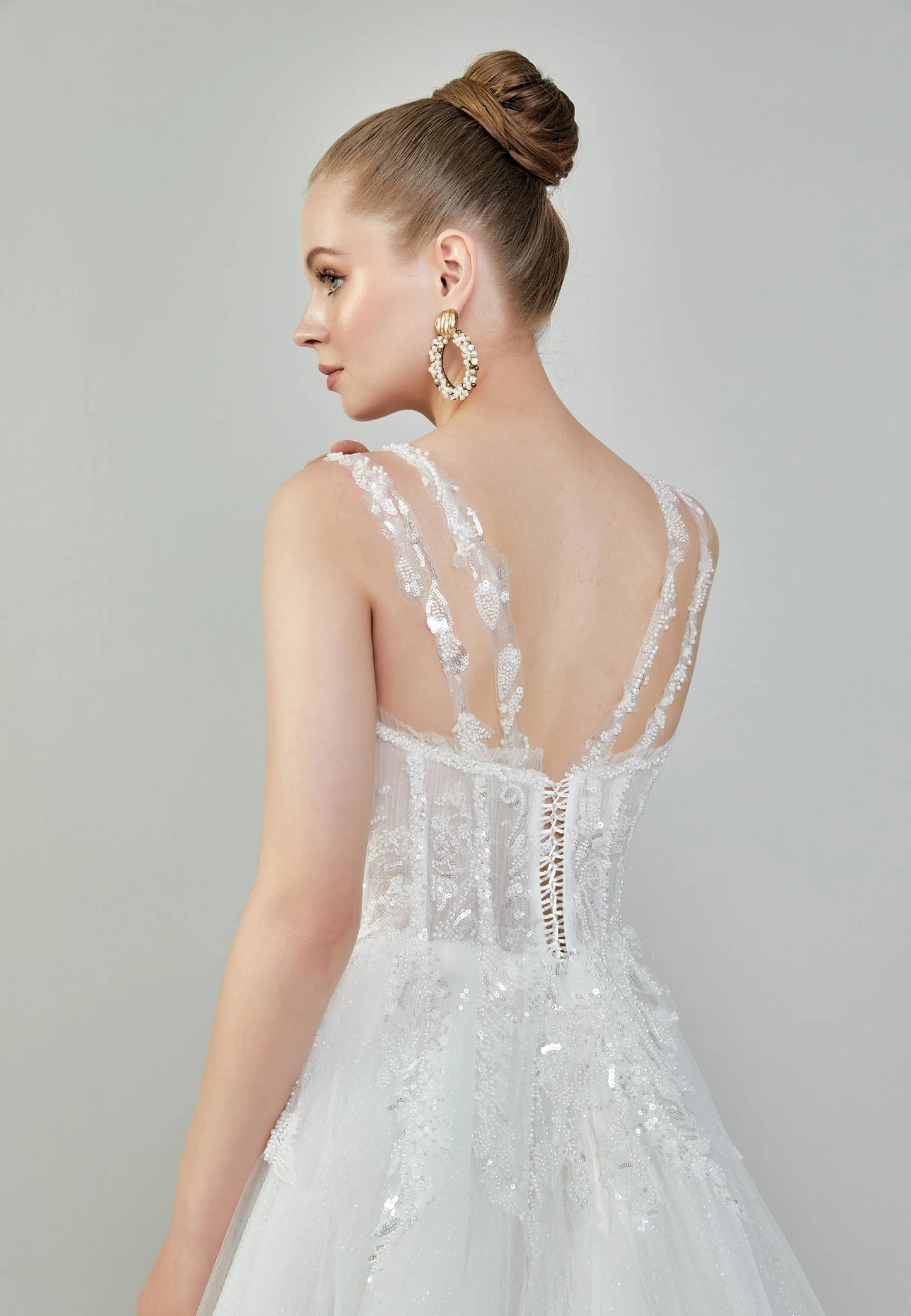 Sleeveless Maxi Tulle Regular Wedding Dress Unit Price: $215