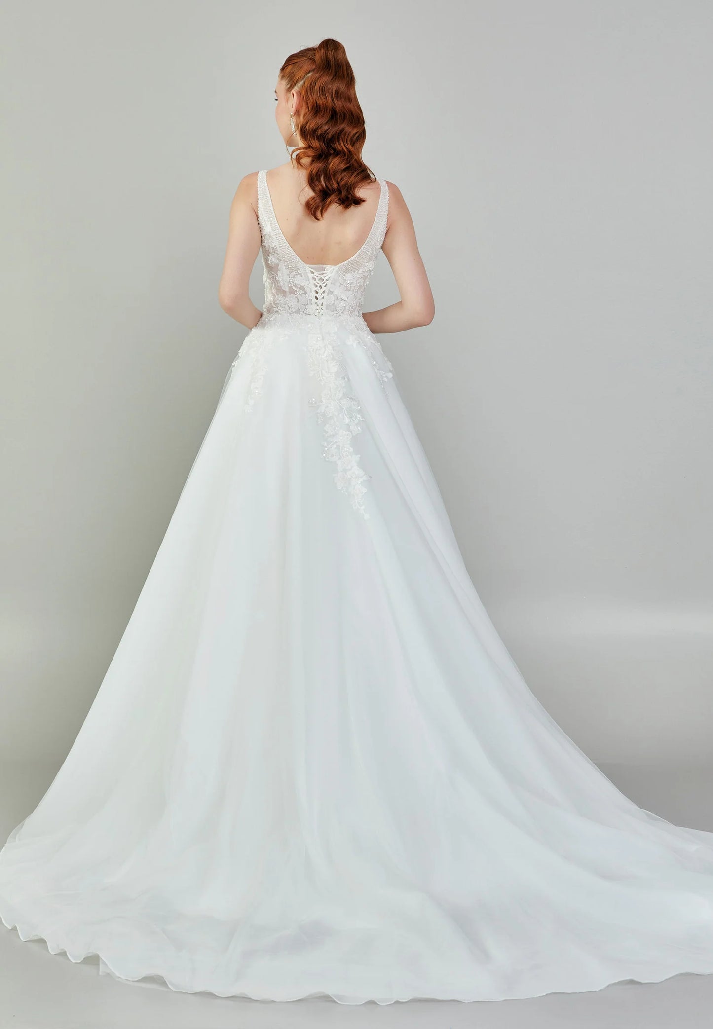 Sleeveless Maxi Tulle Regular Wedding Dress Unit Price: $450