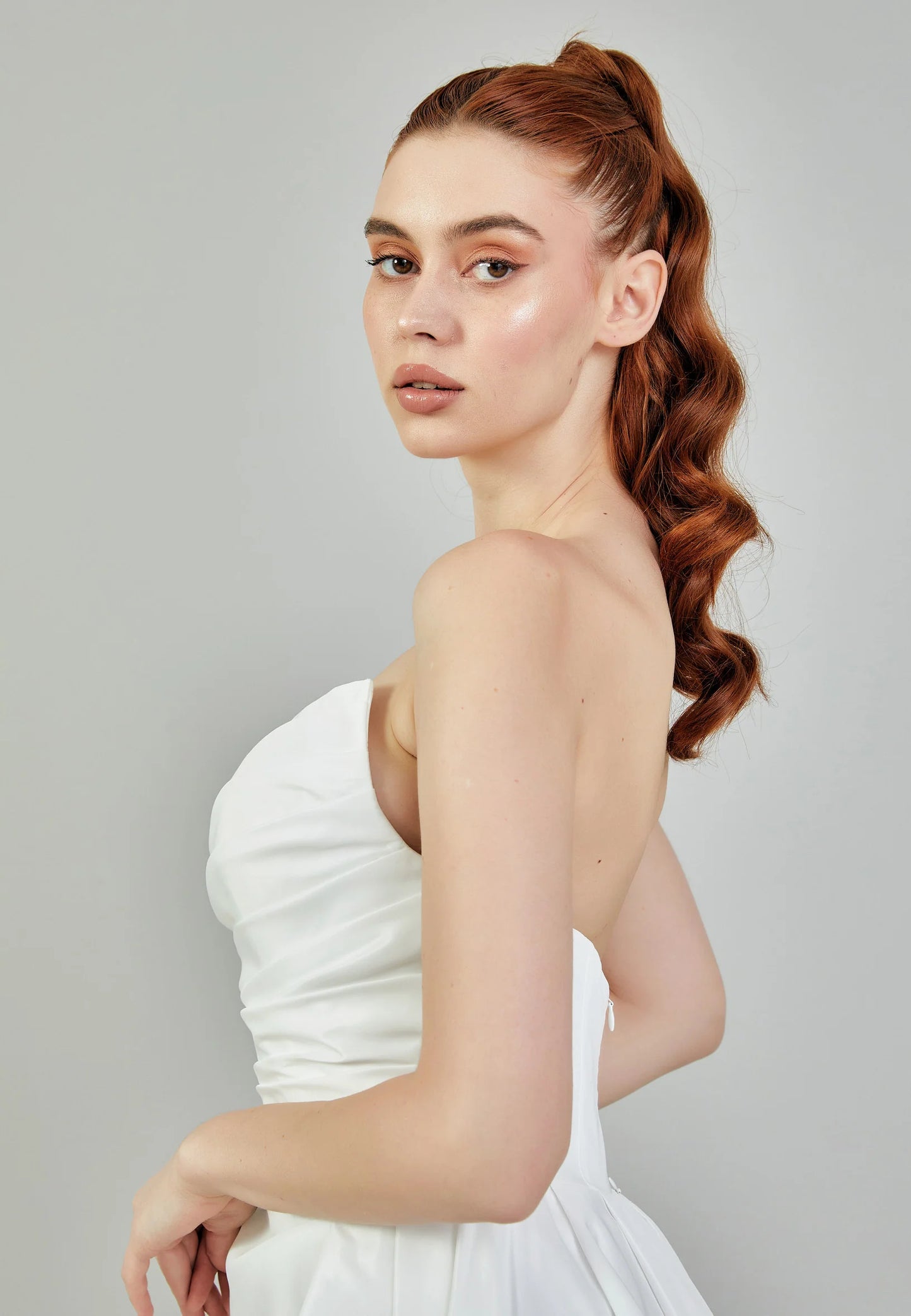Strapless Maxi Polyester Regular Wedding Dress Unit Price: $230
