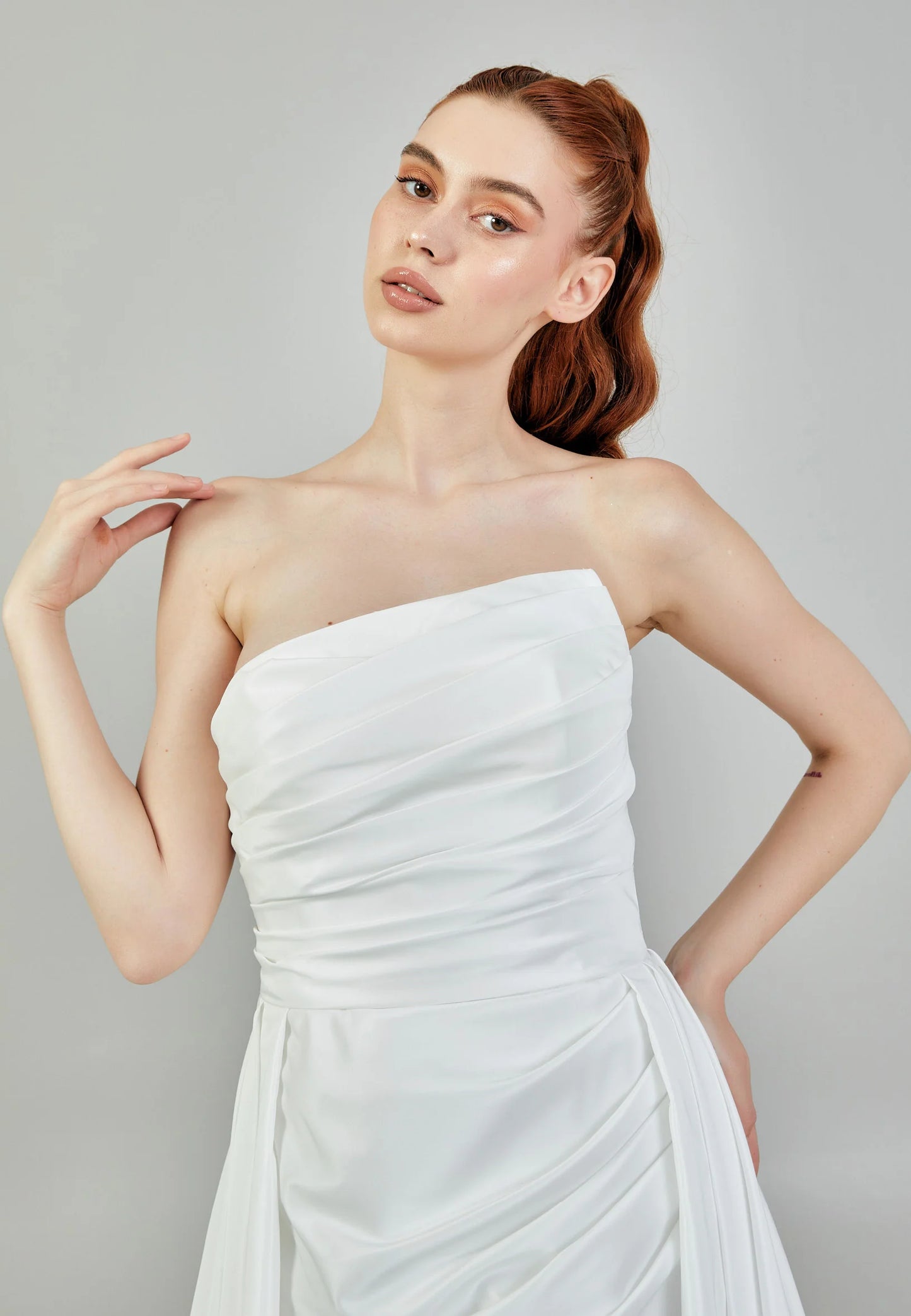 Strapless Maxi Polyester Regular Wedding Dress Unit Price: $230