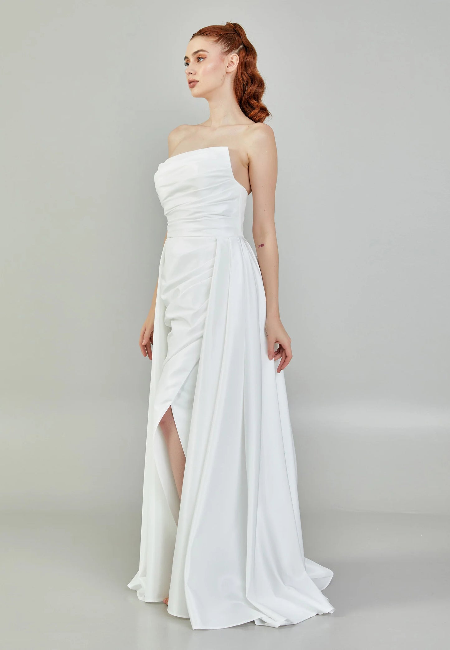 Strapless Maxi Polyester Regular Wedding Dress Unit Price: $230
