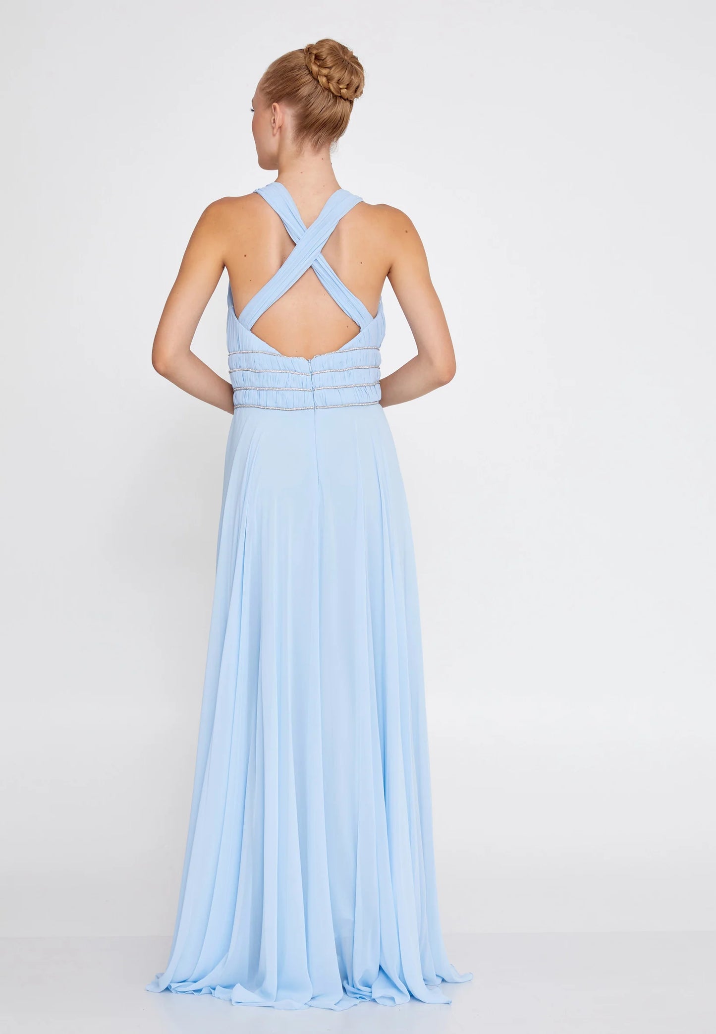 Sleeveless Maxi Chiffon Column Regular Wedding Guest Dress Unit Price: $34