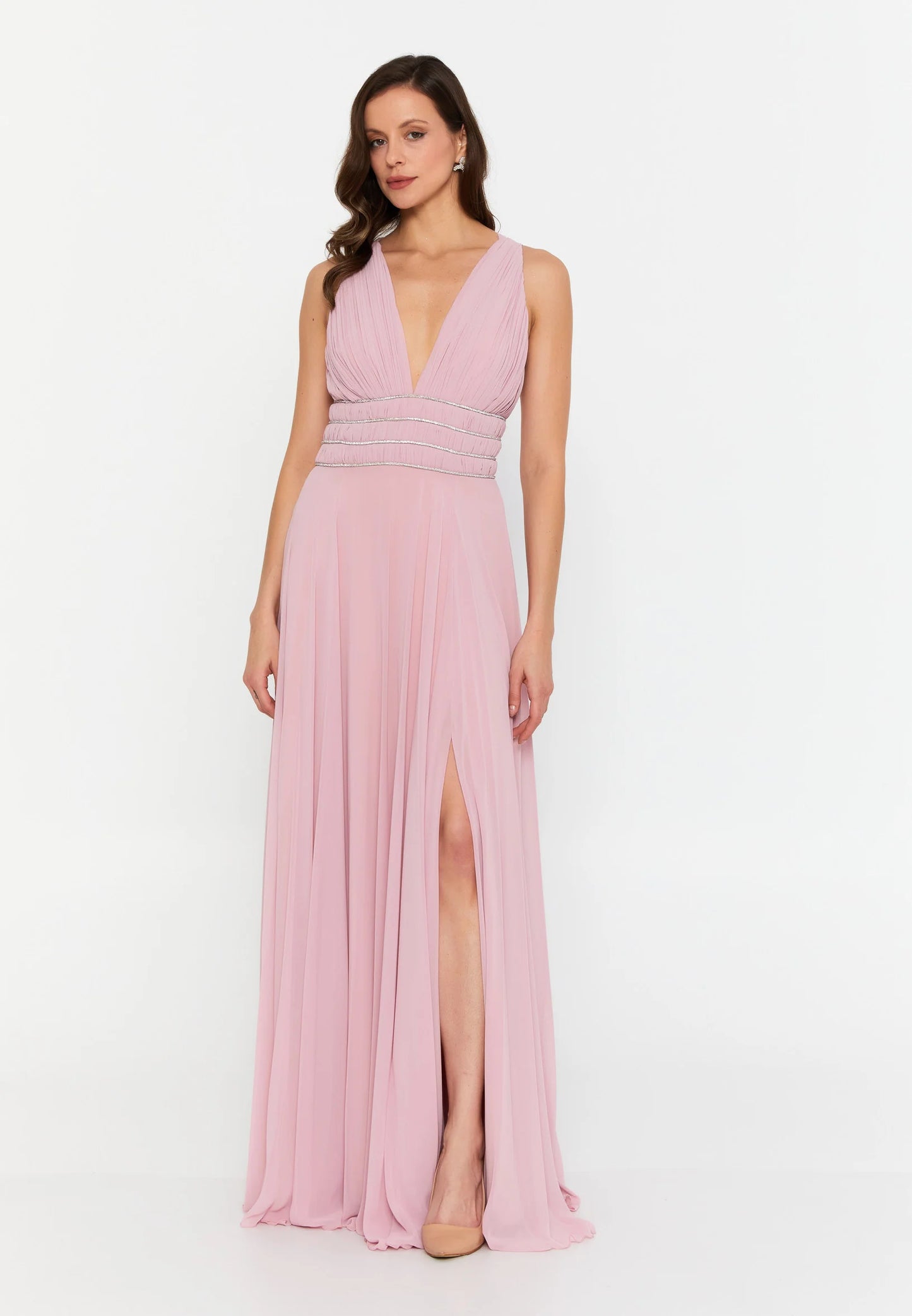 Sleeveless Maxi Chiffon Column Regular Wedding Guest Dress Unit Price: $34