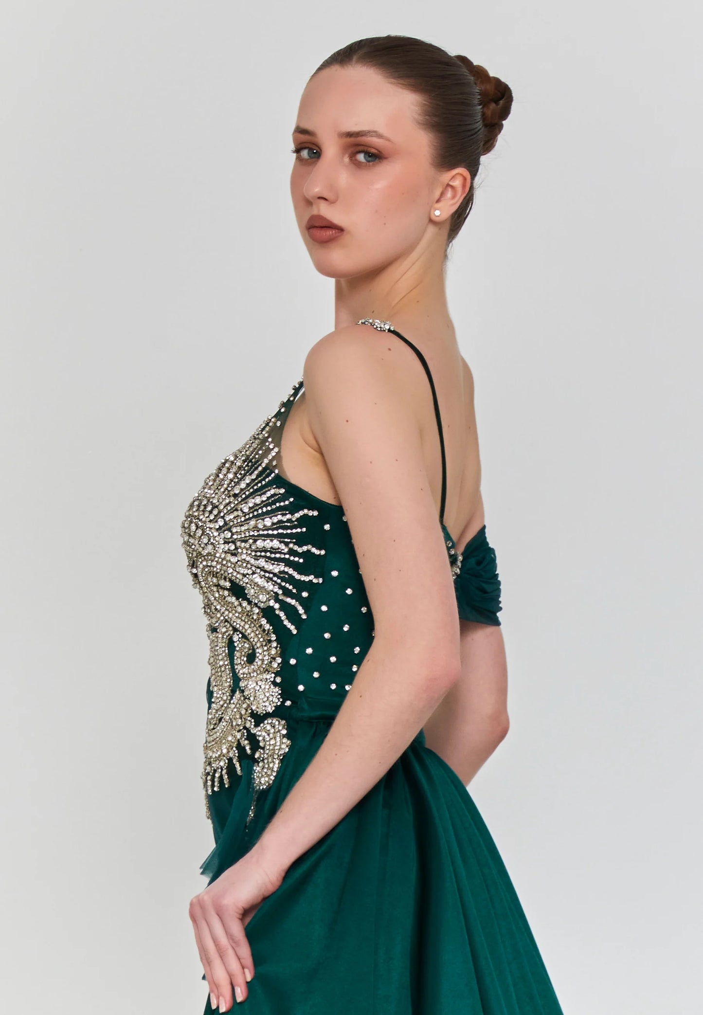 Off Shoulder Maxi Polyester Regular Engagement Dress Unit Price: $270