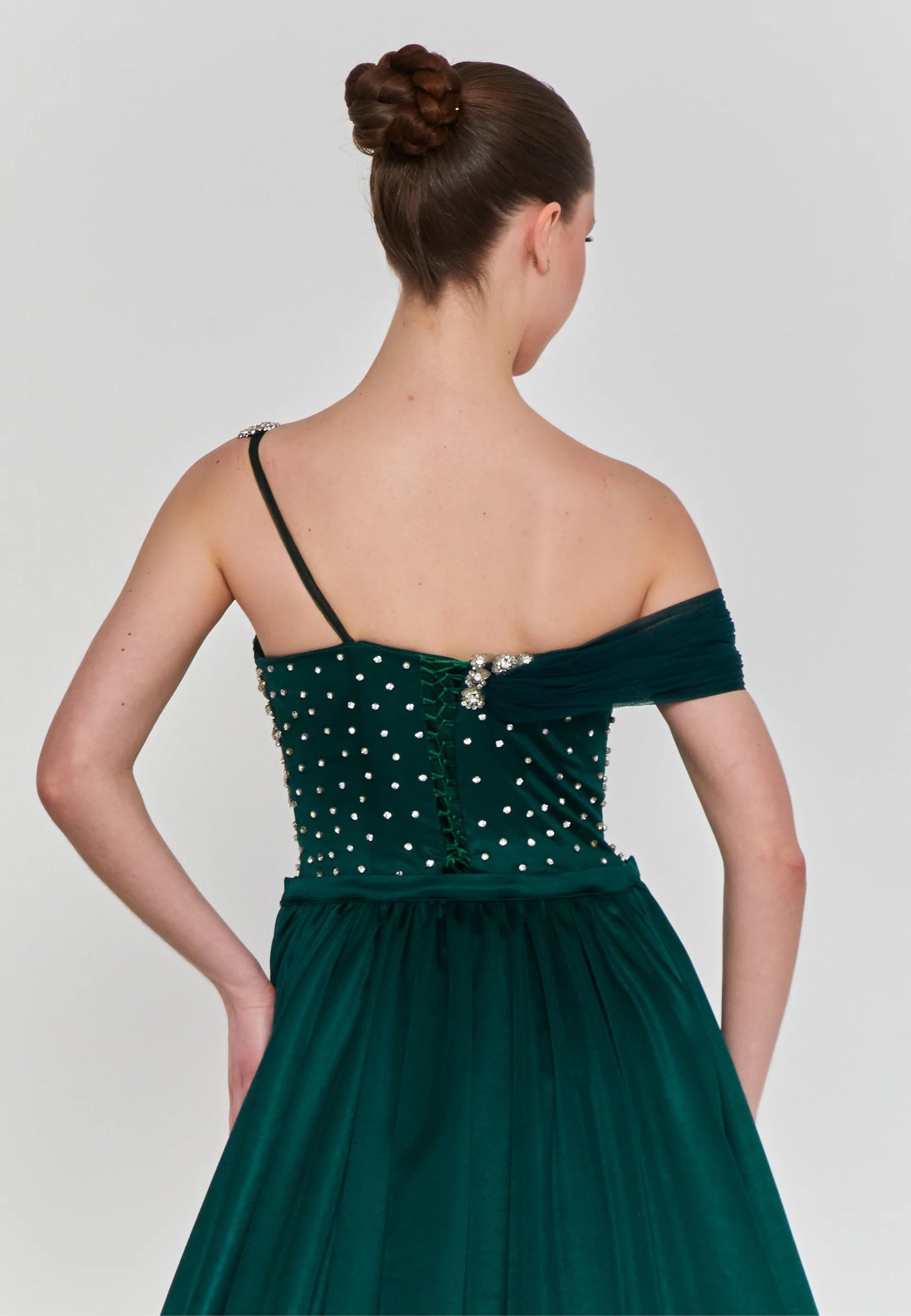 Off Shoulder Maxi Polyester Regular Engagement Dress Unit Price: $270