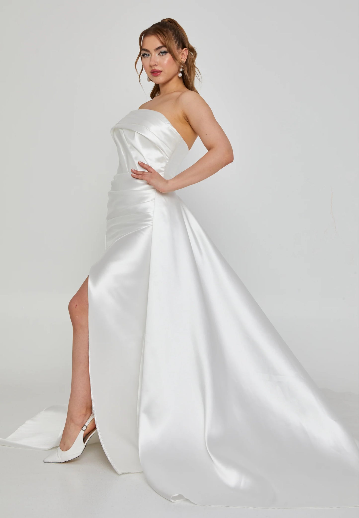 Strapless Maxi Polyester Regular Wedding Dress Unit Price: $575